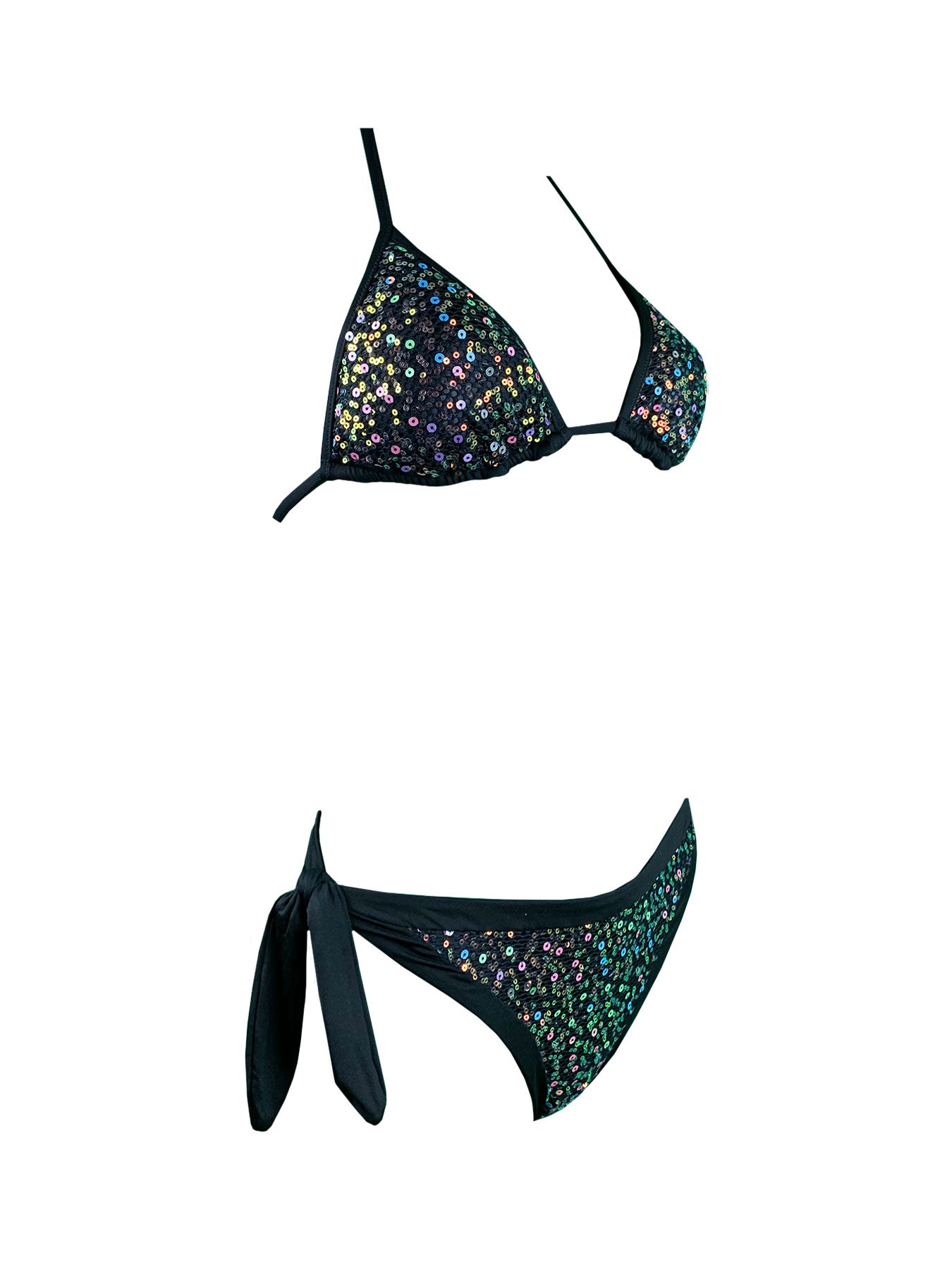 Coals Beach Bikini Triangolo Paillettes Rainbow