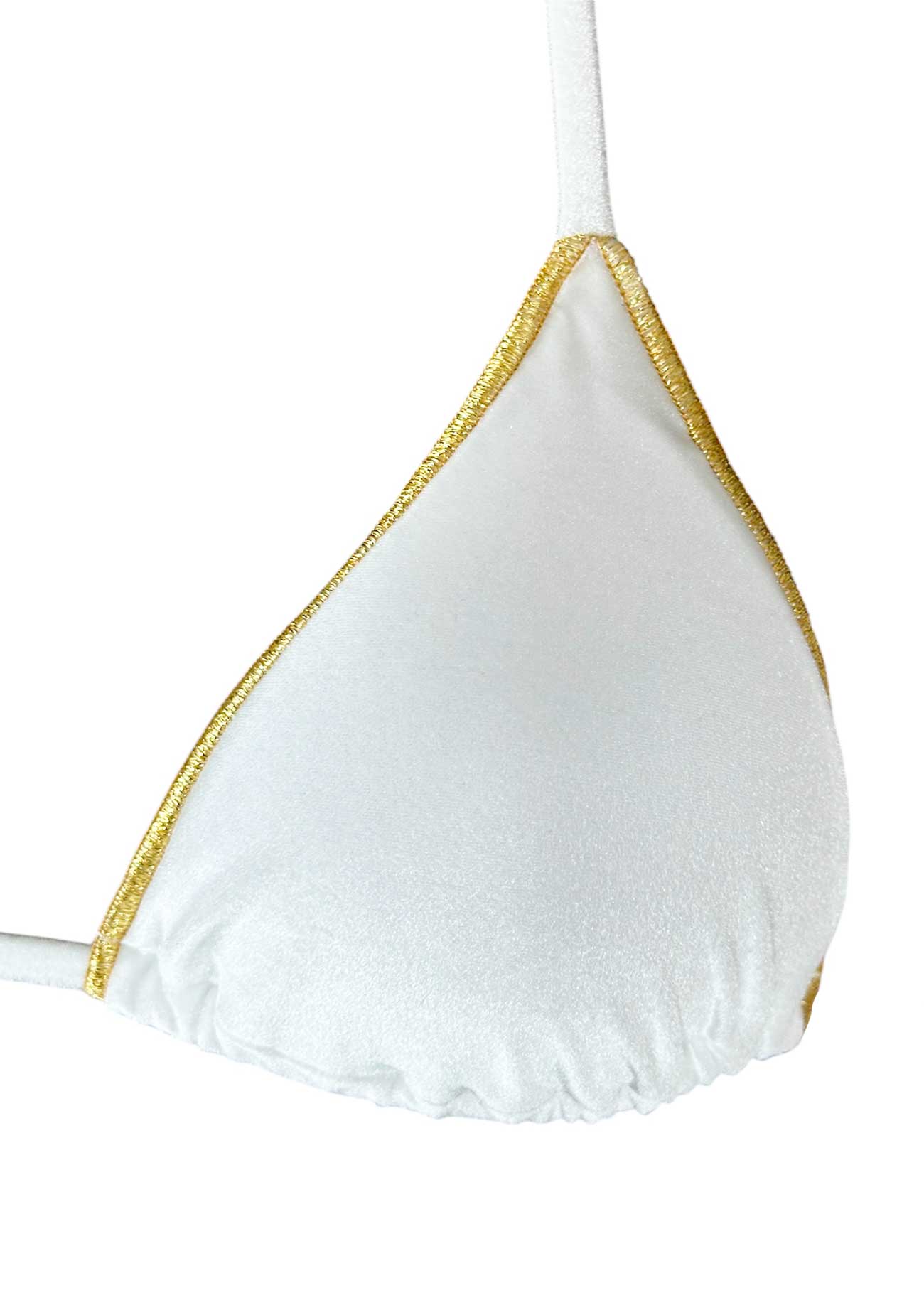 Coals Beach Bikini Triangolo Velluto Bianco - Bikini D'amare Riccione