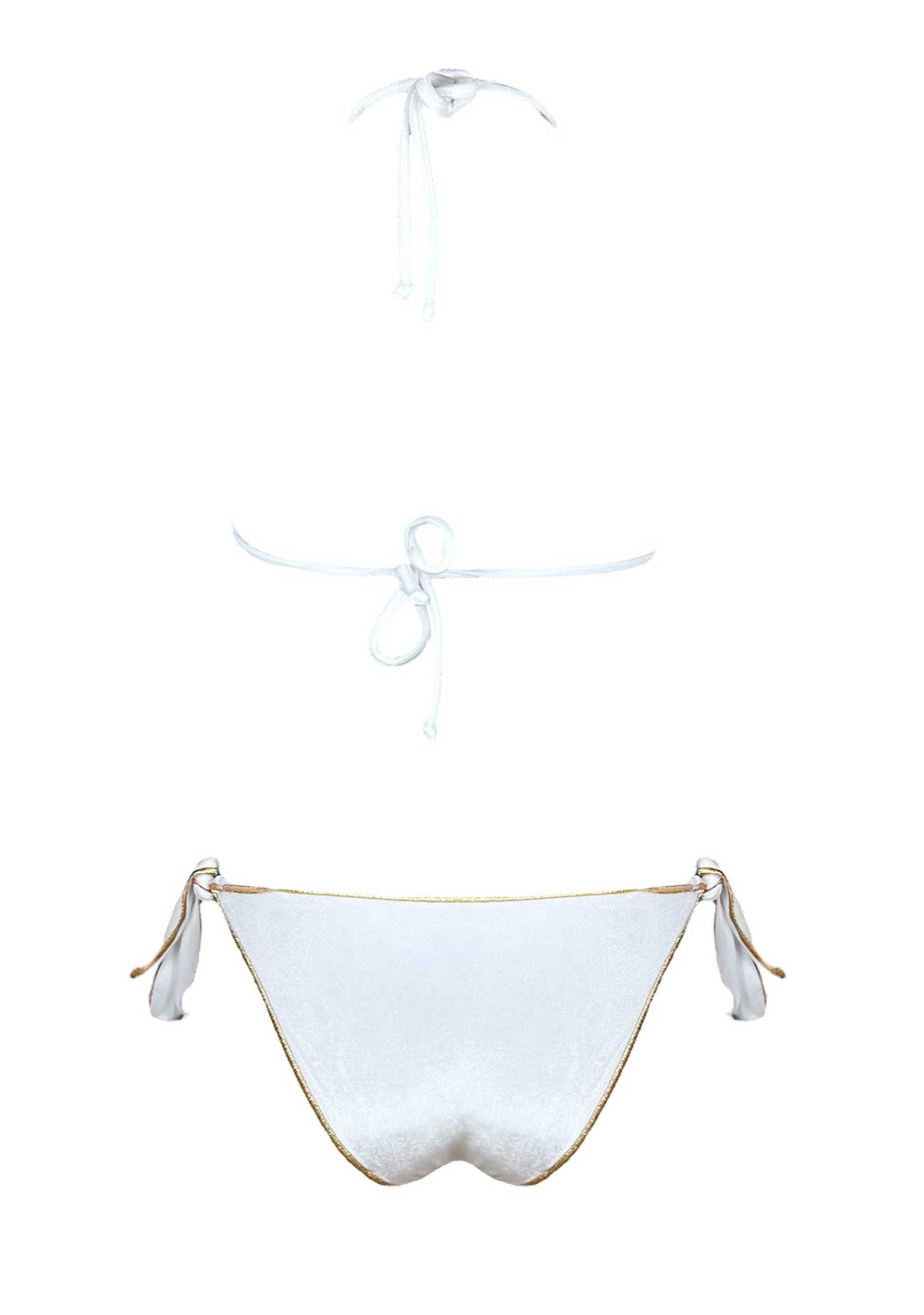 Coals Beach Bikini Triangolo Velluto Bianco - Bikini D'amare Riccione
