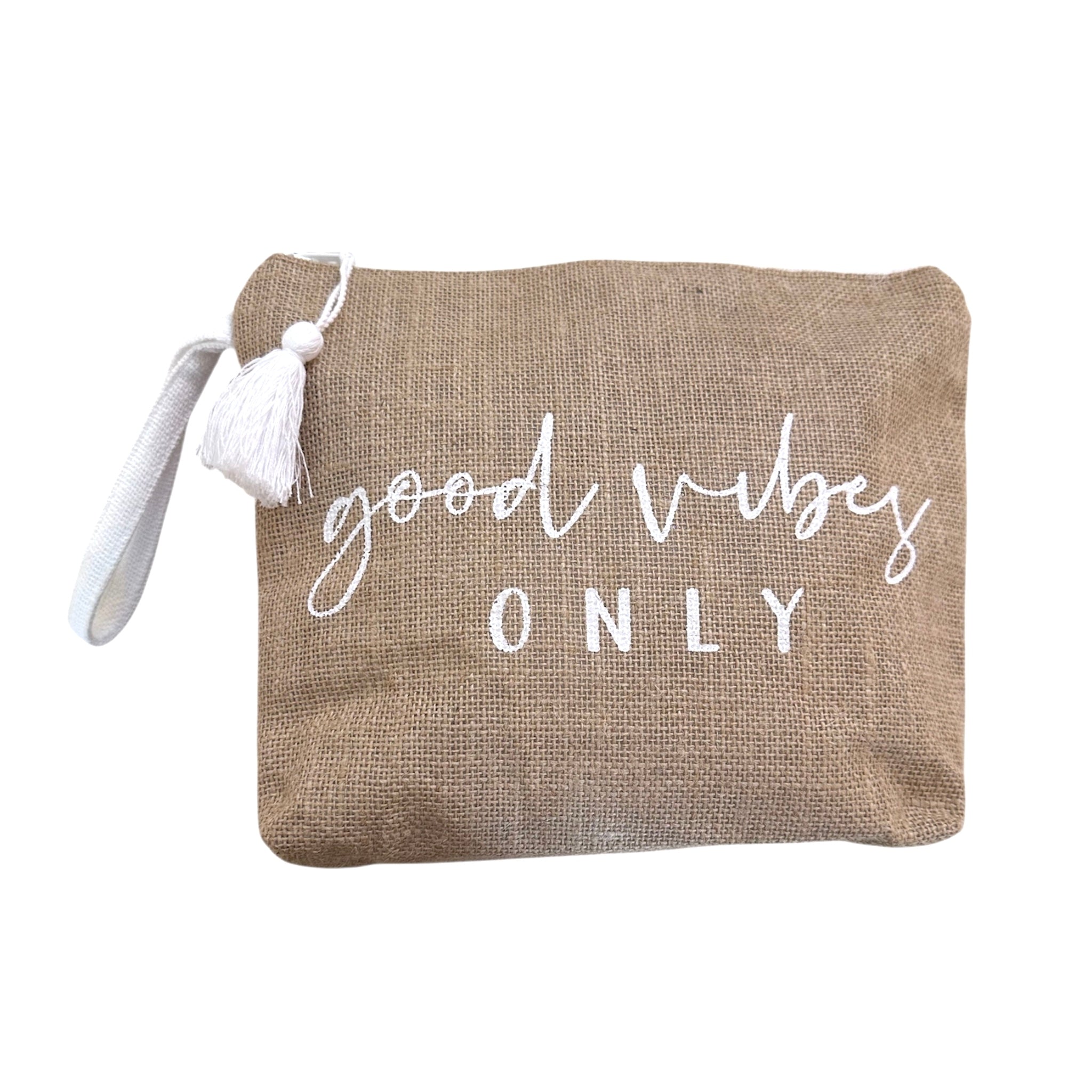 Lovely Beach Pochette Juta Good Vibes - Scegli il Colore - Bikini D'amare Riccione