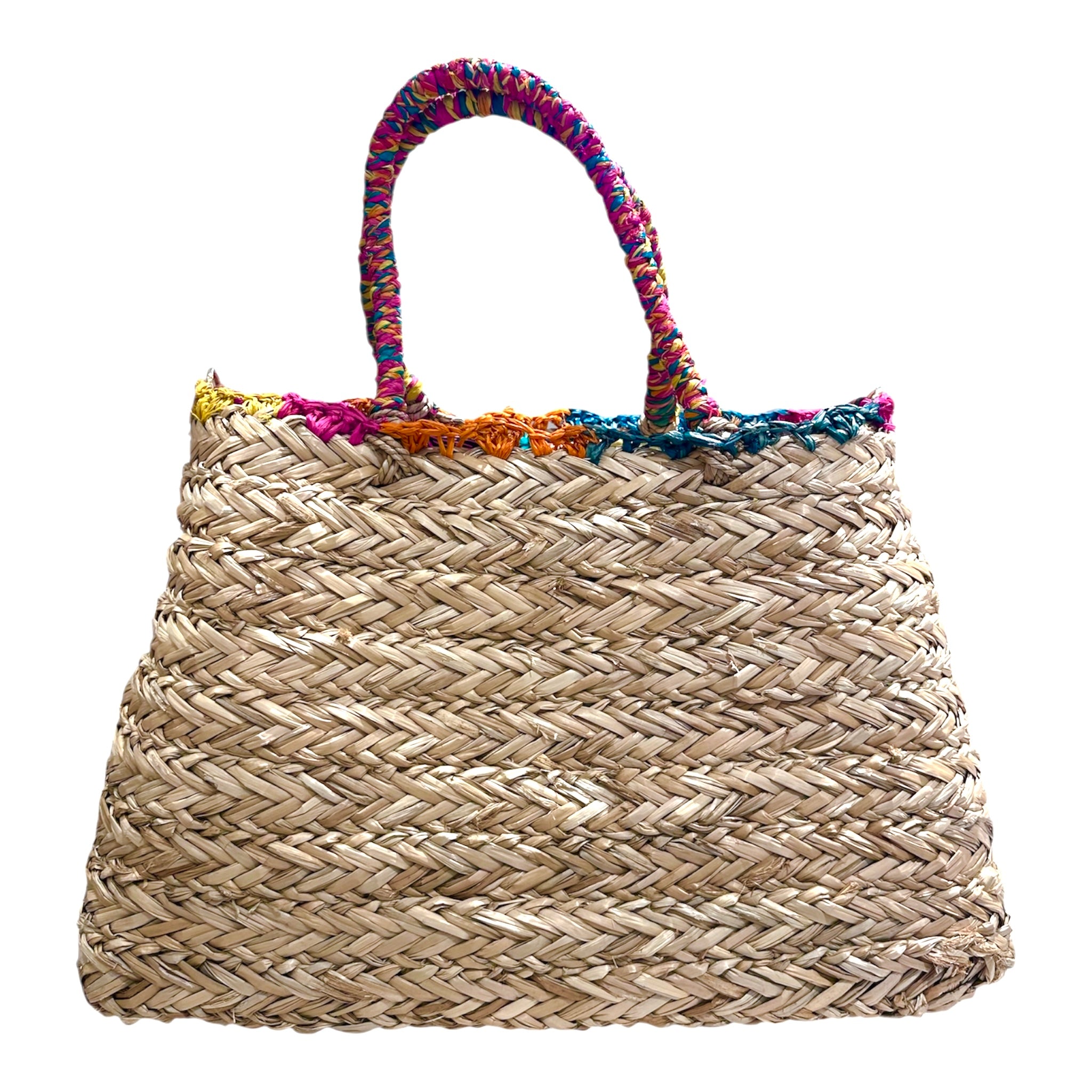 Borsa Mare Paglia Fenicottero - Bikini D'amare Riccione