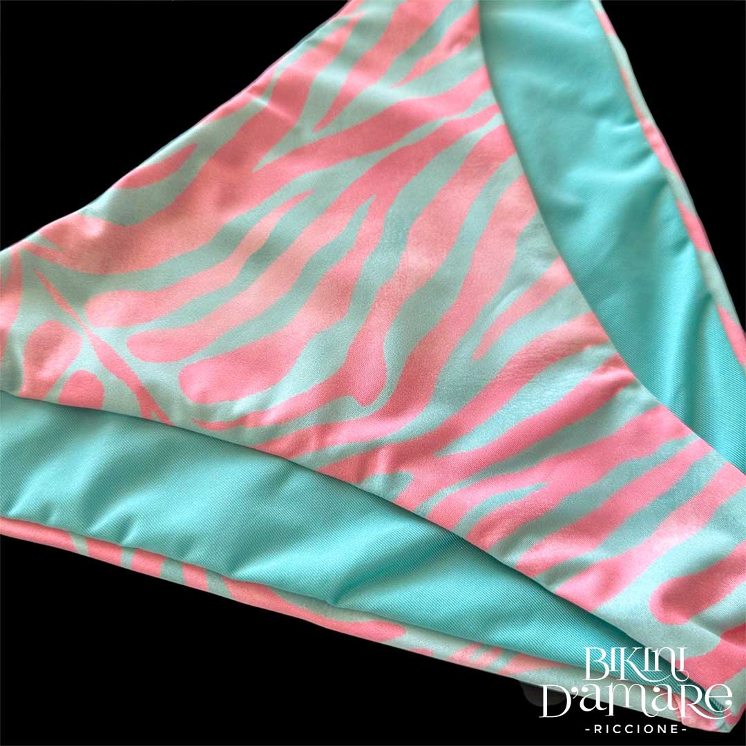 Genius Bikini Triangolo Madagascar Rosa Acqua Genius Beachwear