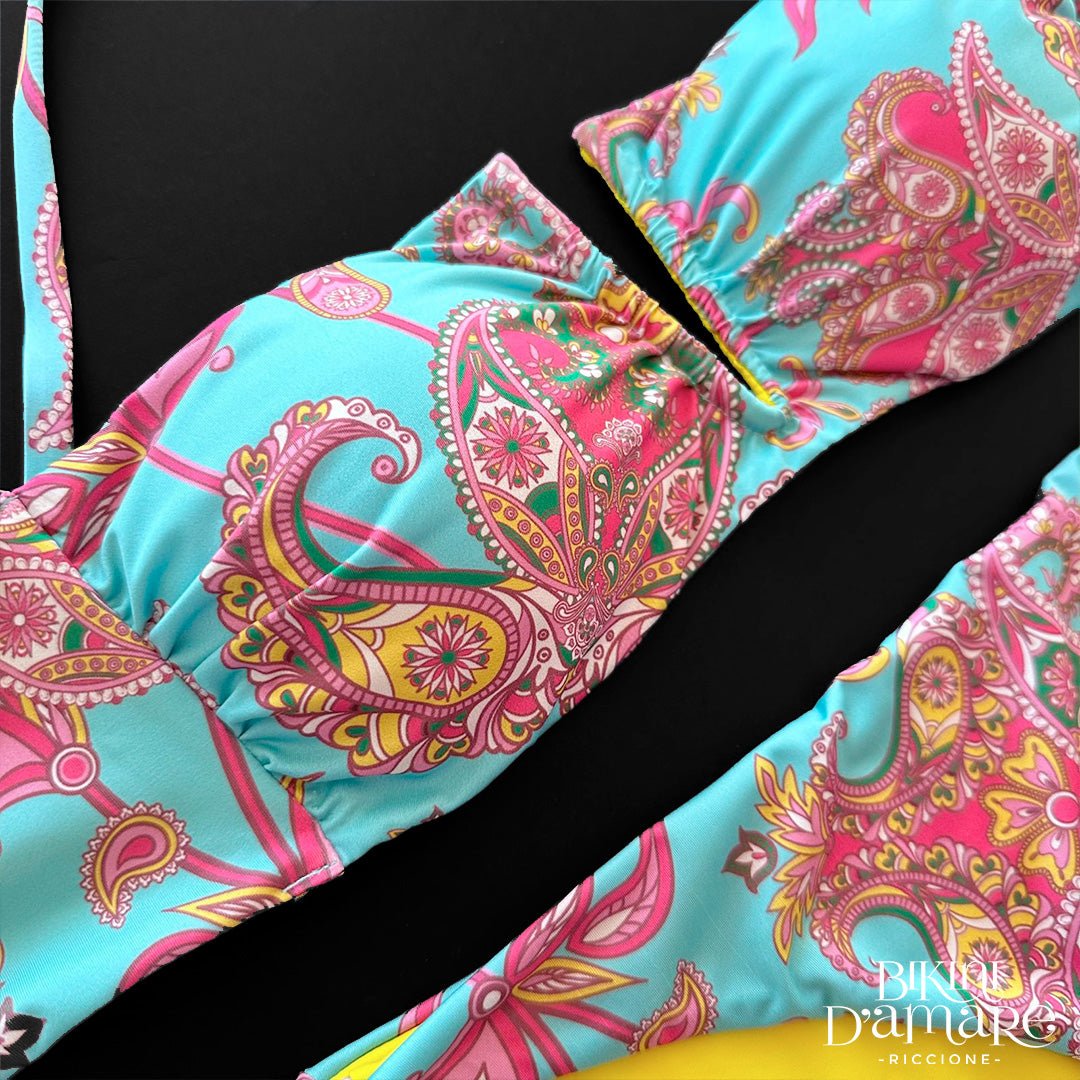 2Bekini Bikini Fascia V Aluna Azzurro 2Bekini