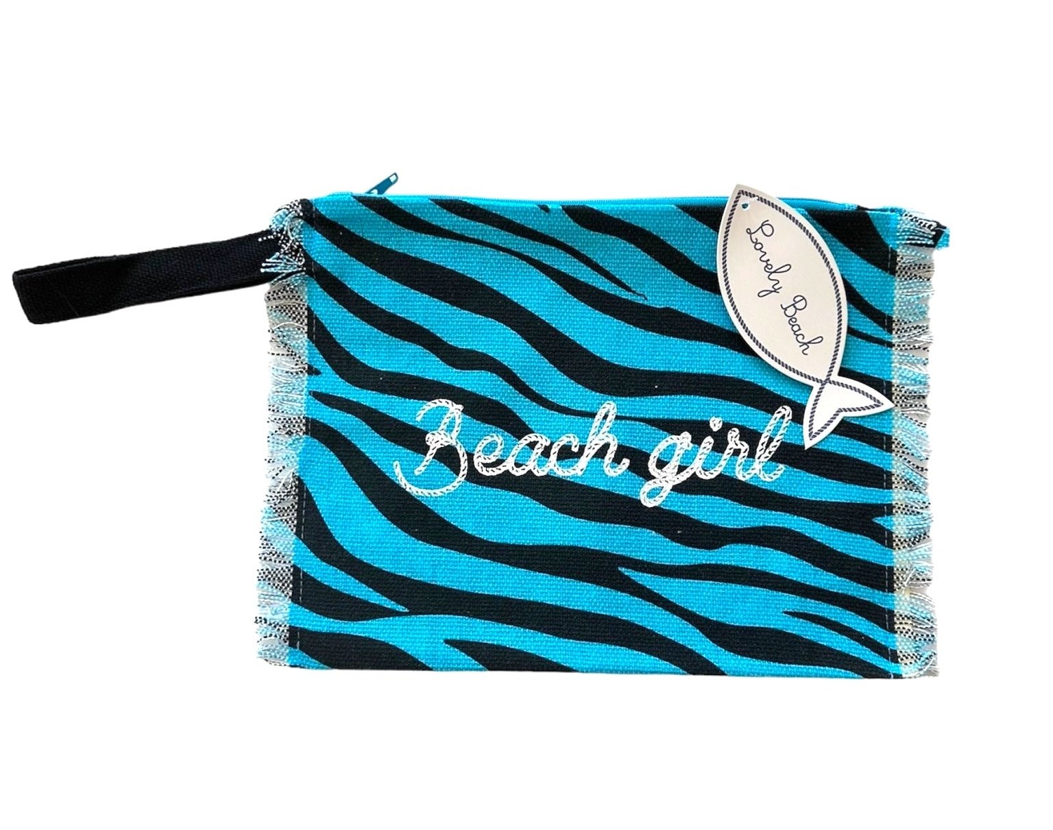 Set New Zebra Borsa Media - Telo Mare - Pochette - Bikini D'amare Riccione