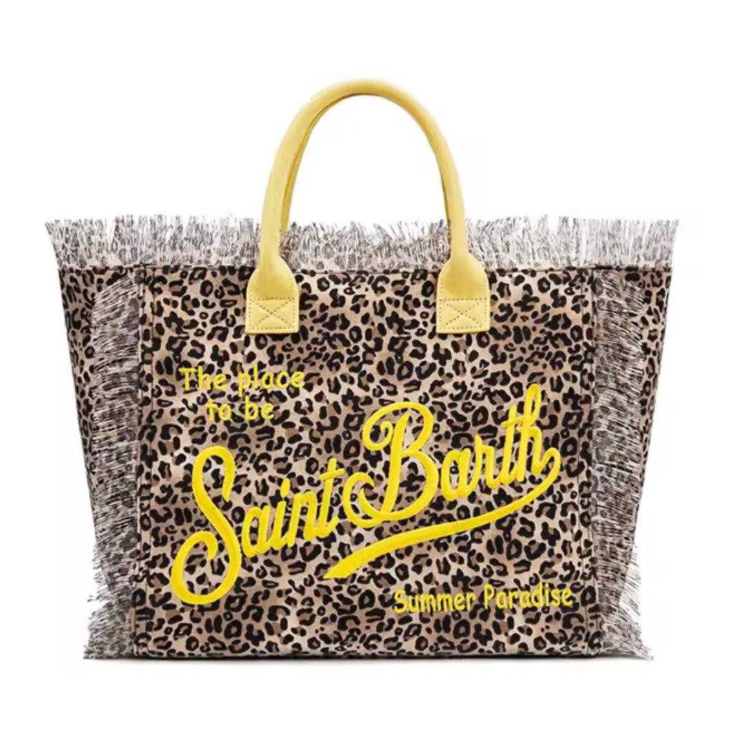 MC2 Saint Barth Borsa Spalla Vanity Sand Leopard - Bikini D'amare Riccione