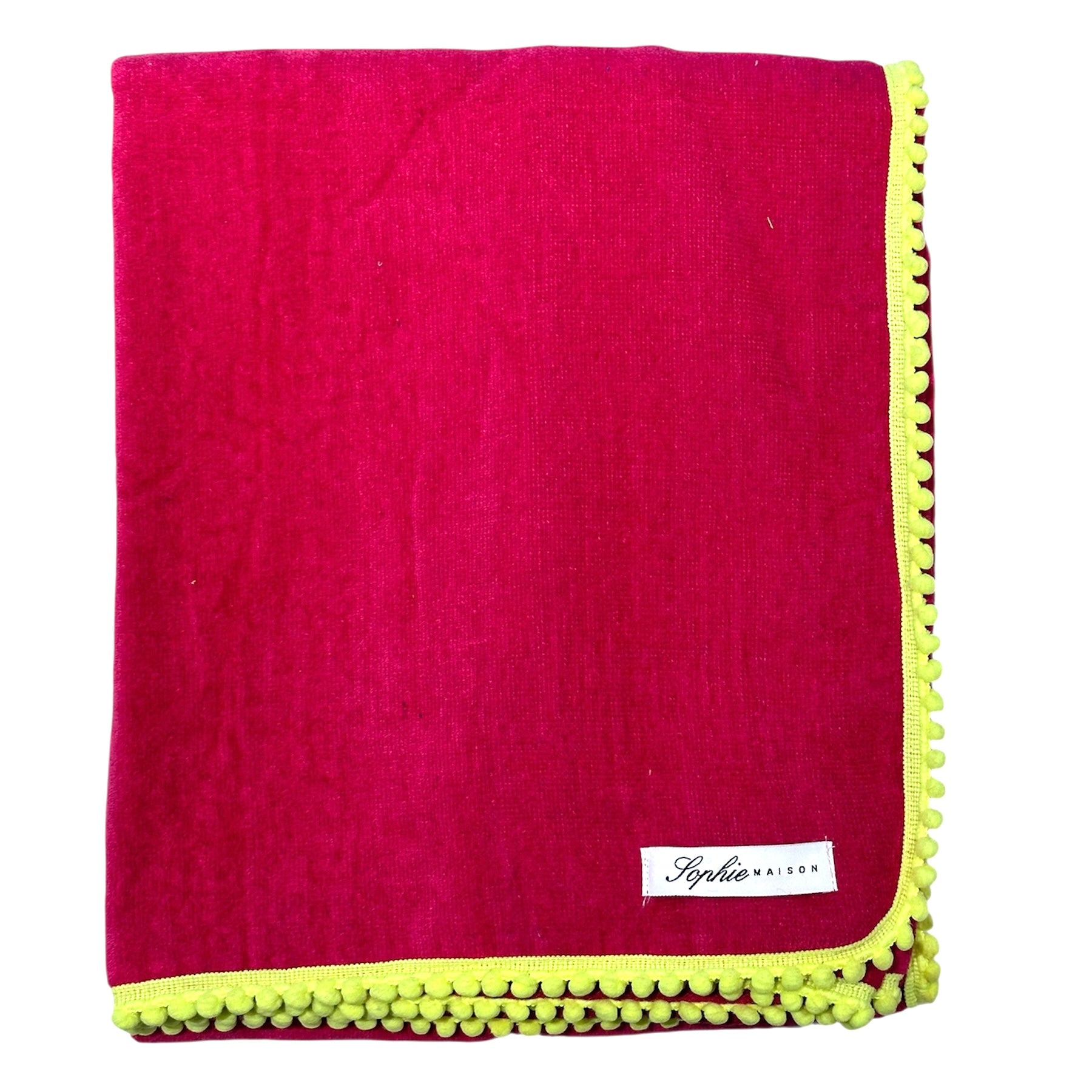 Sophie Maison Telo Mare 100% Cotone con Ponpon