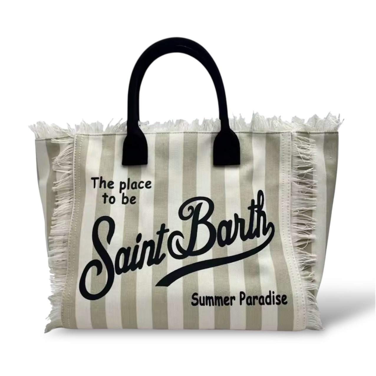 Borsa Spalla Vanity Righe Beige - Bikini D'amare Riccione
