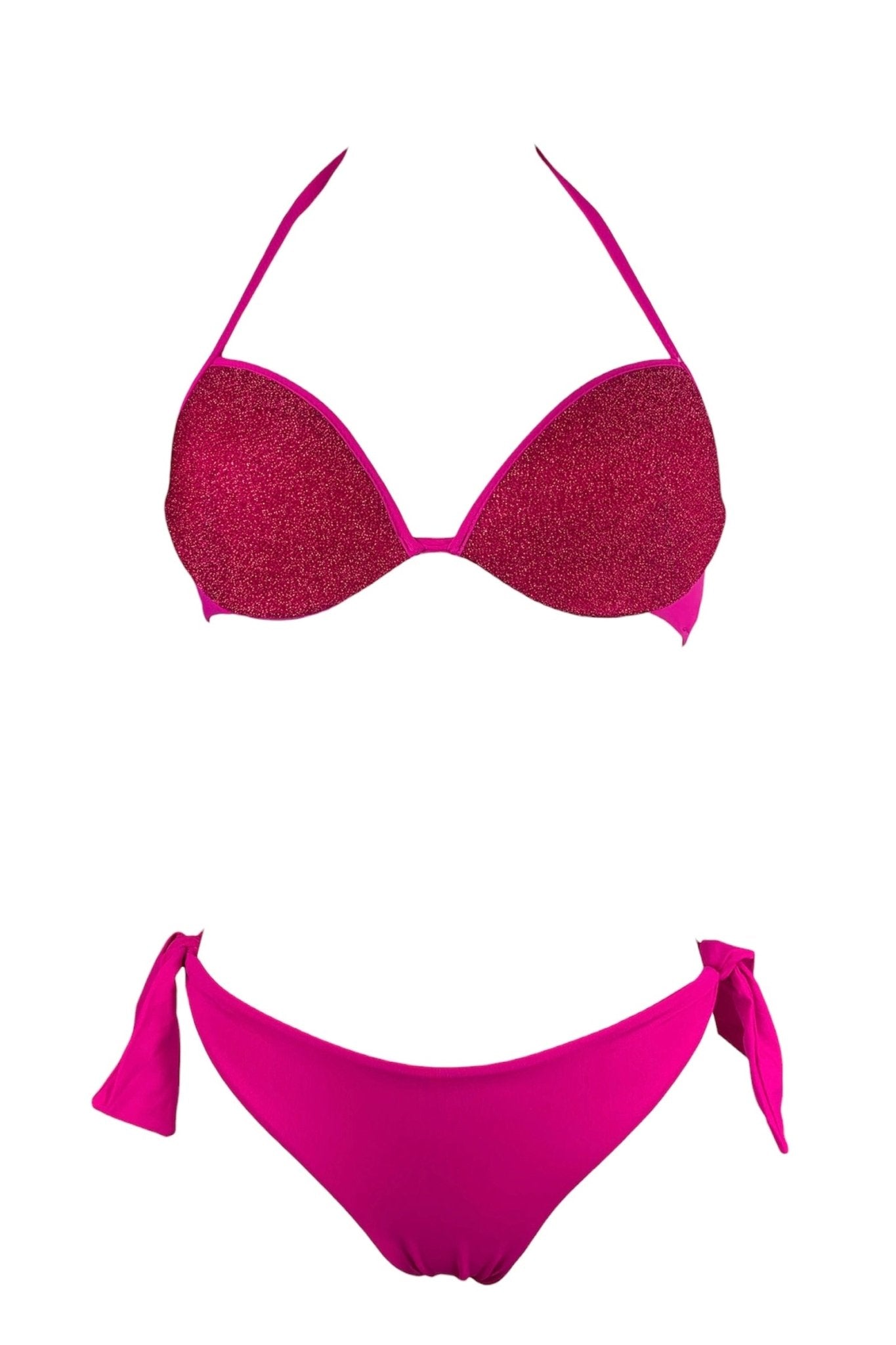 Bikini Push Up Lurex Fuxia - Bikini D'amare Riccione