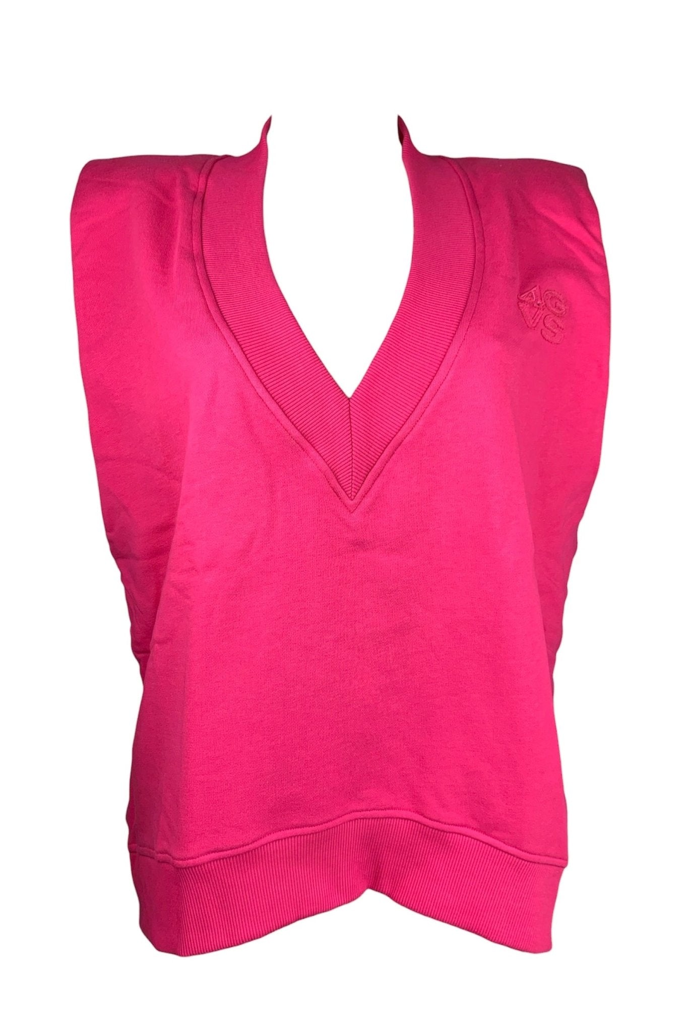 4giveness Felpa Smanicata Scollo V e Ricamo 4gvs - Scegli il Colore - Bikini D'amare Riccione