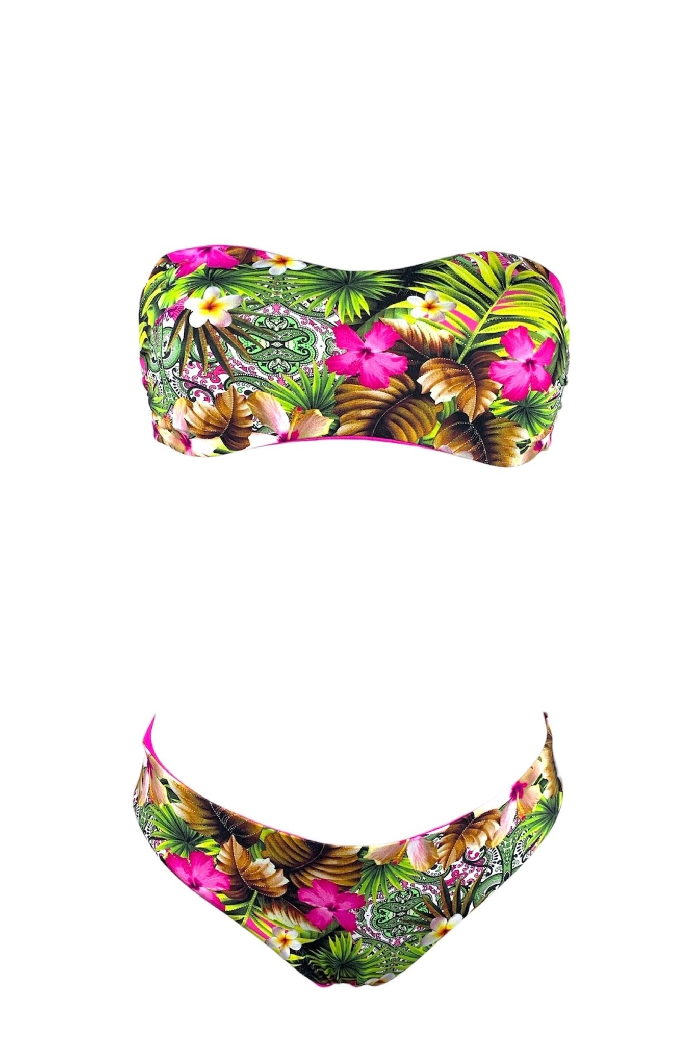 Bikini Fascia Fantasia Flower Double - face - Bikini D'amare Riccione