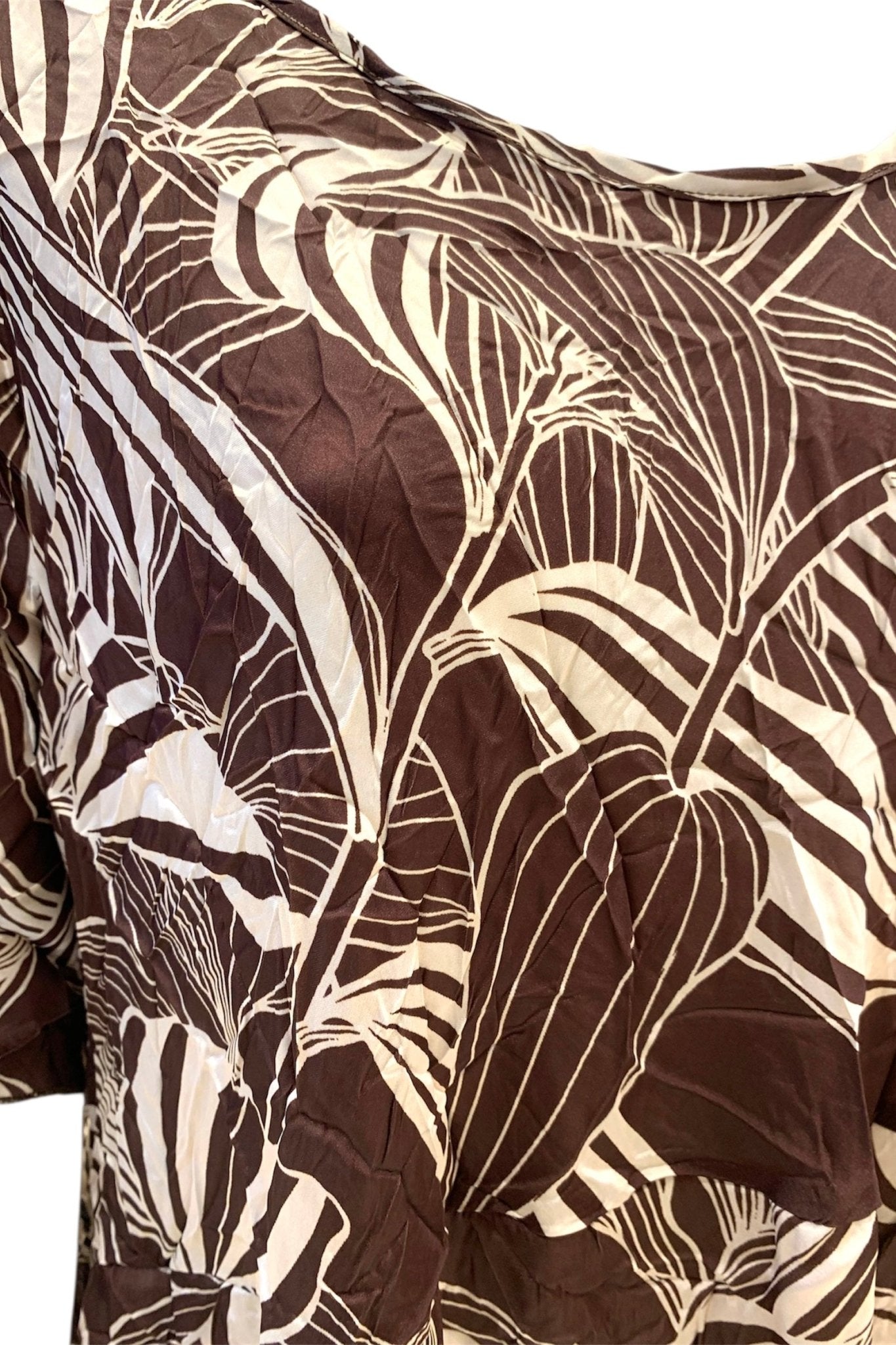Bighet Abito Stropicciato Fantasia Cioccolato - Bikini D'amare Riccione