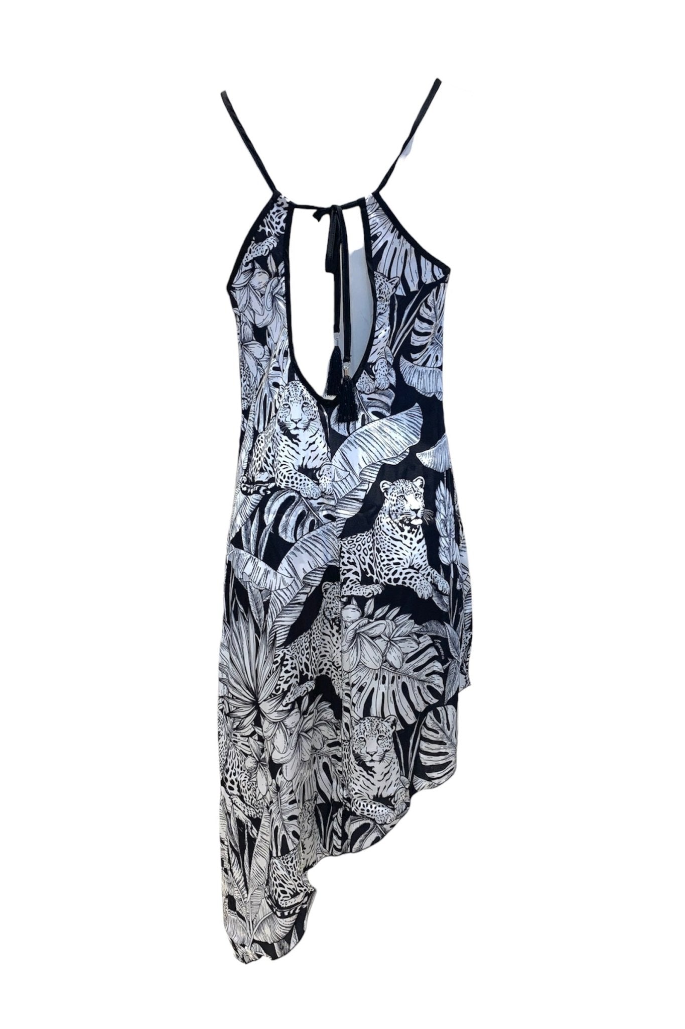 4giveness Abito Bretelline Asimmetrico Black&White - Bikini D'amare Riccione