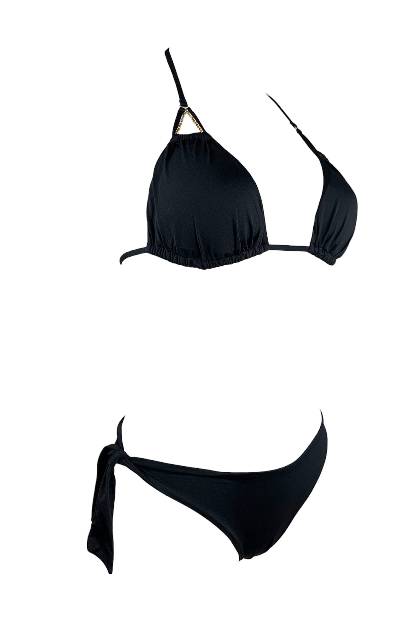 2Bekini Bikini Triangolo Gioiello Nero - Bikini D'amare Riccione