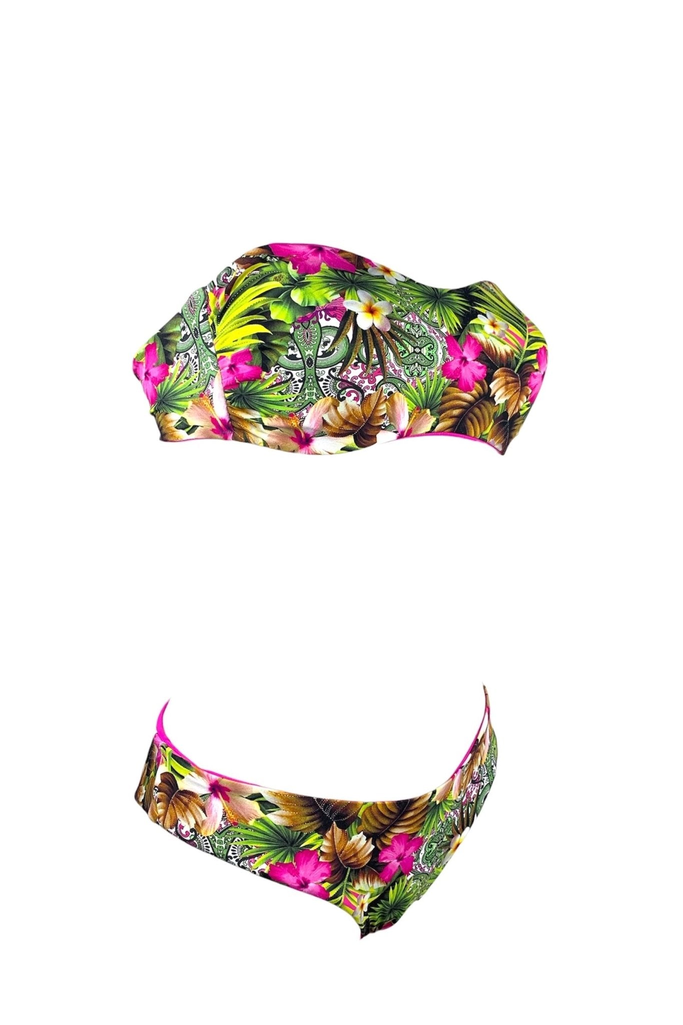Bikini Fascia Fantasia Flower Double - face - Bikini D'amare Riccione