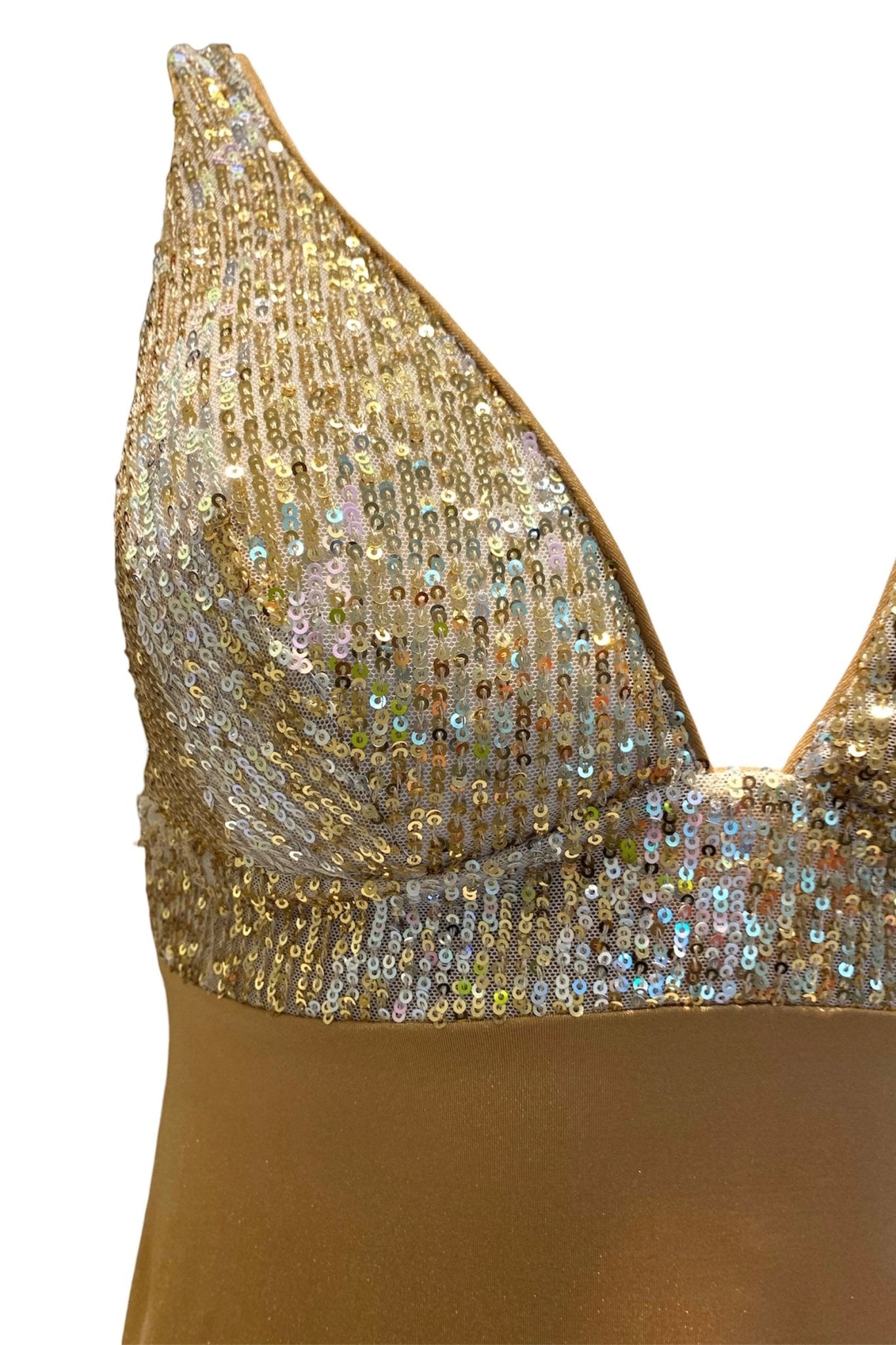 Genius Abito Paillettes Malibù Oro - Bikini D'amare Riccione
