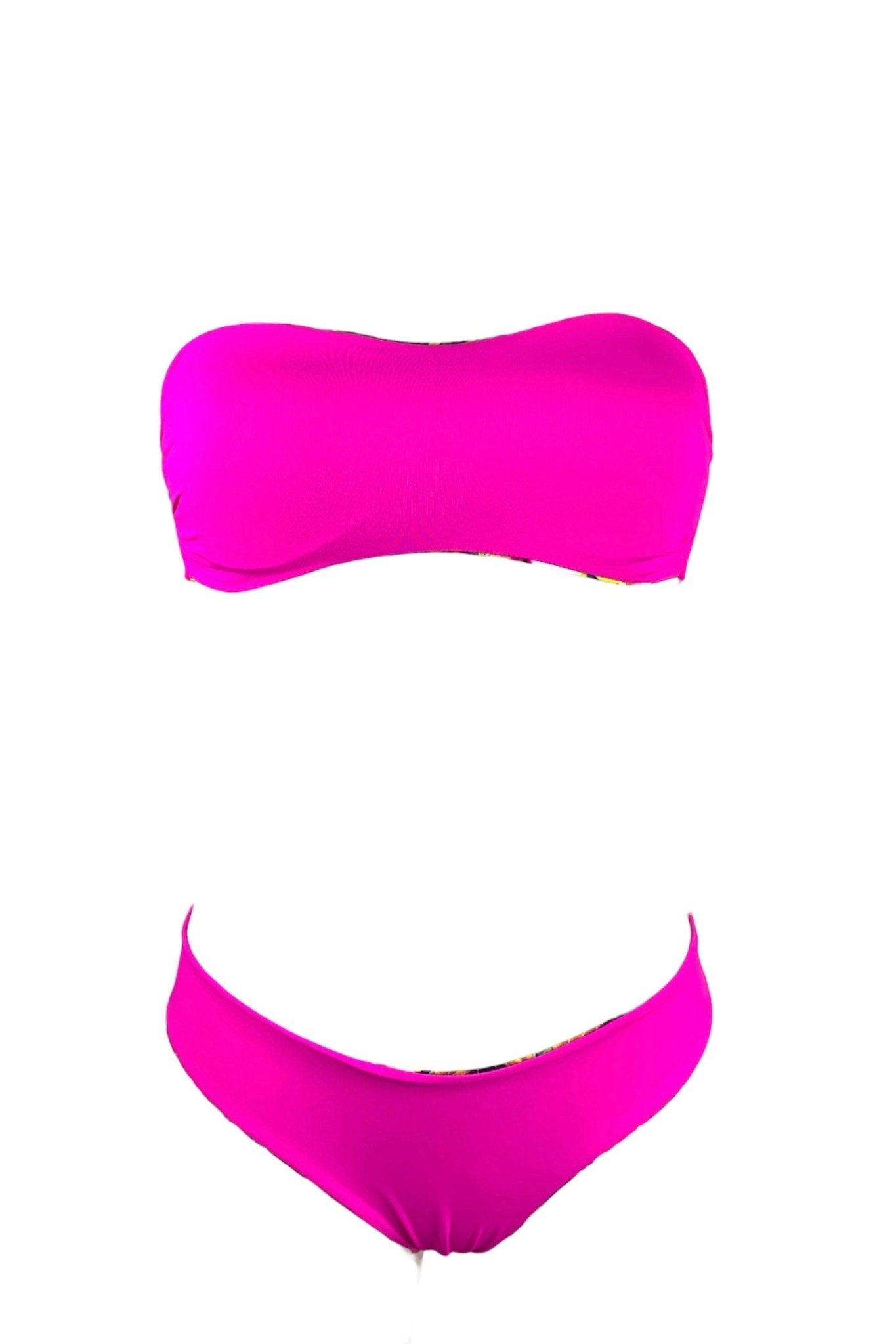Bikini Fascia Fantasia Flower Double - face - Bikini D'amare Riccione