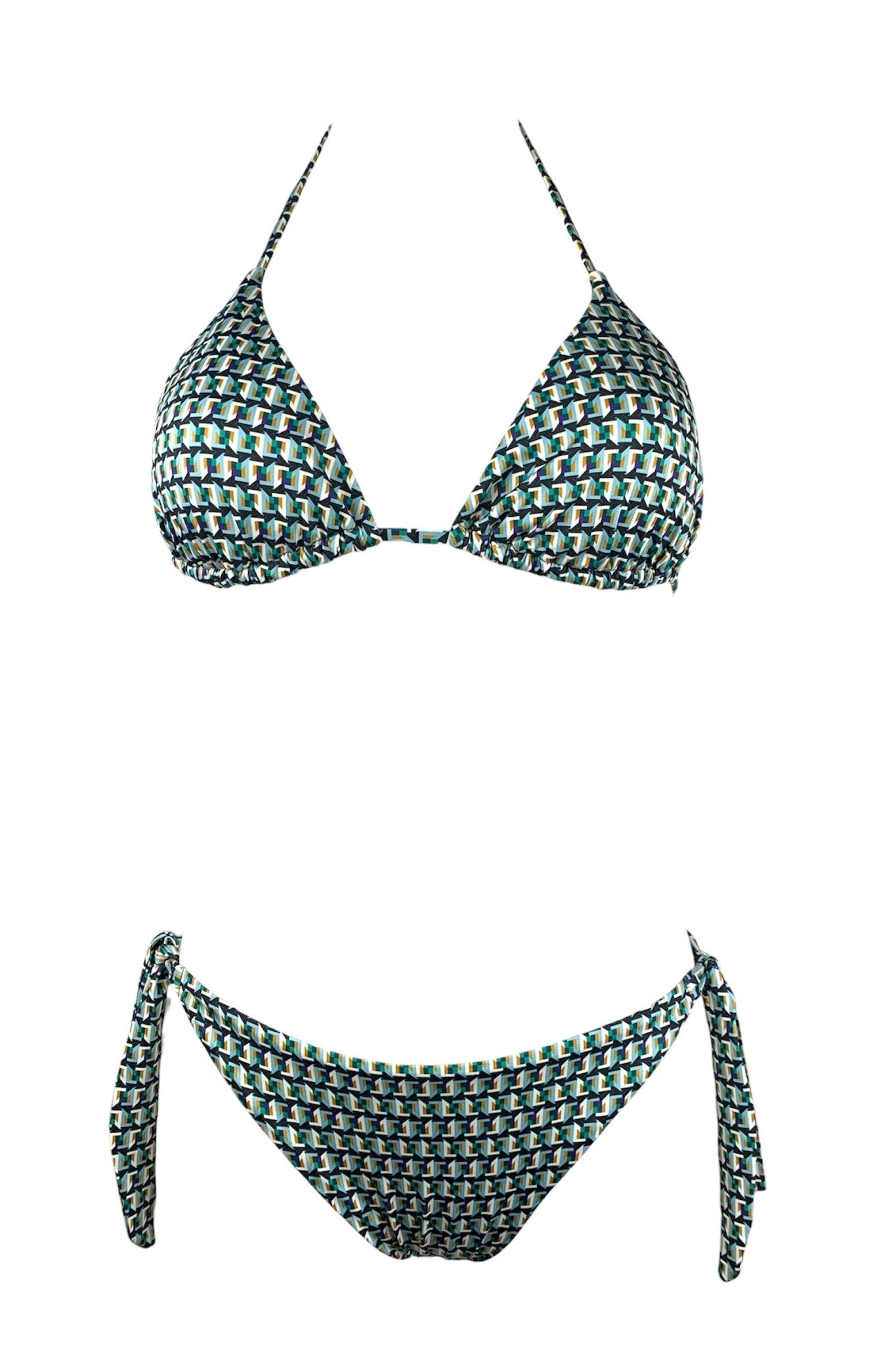 Genius Bikini Triangolo Susy Fantasia Verde - Bikini D'amare Riccione