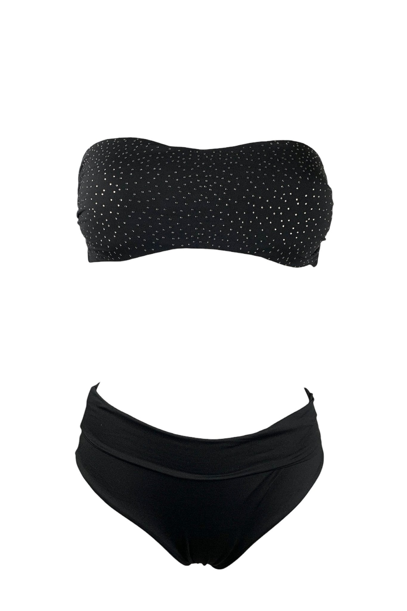 Bikini Fascia Punti Luce Slip Alto - Bikini D'amare Riccione