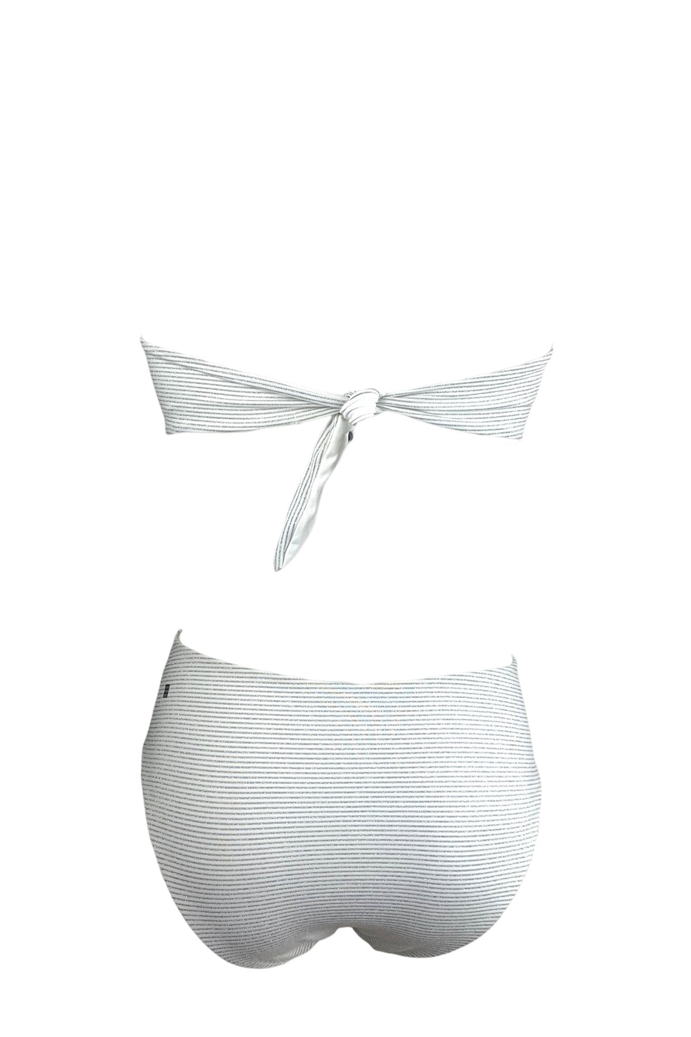 Bikini Fascia Righe Lurex con Borchie - Bikini D'amare Riccione