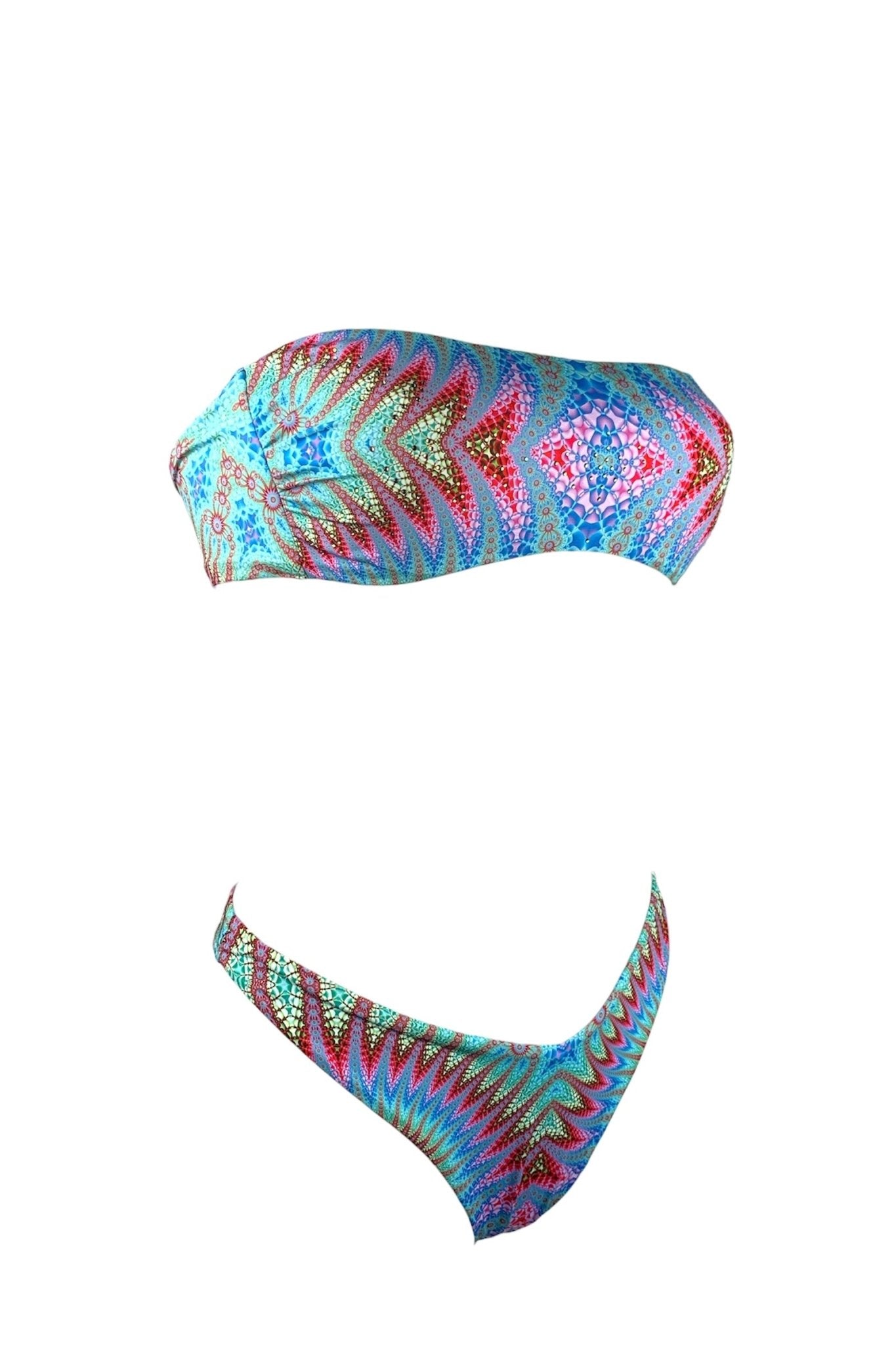 2Bekini Bikini Fascia Fantasy Azzurro - Bikini D'amare Riccione