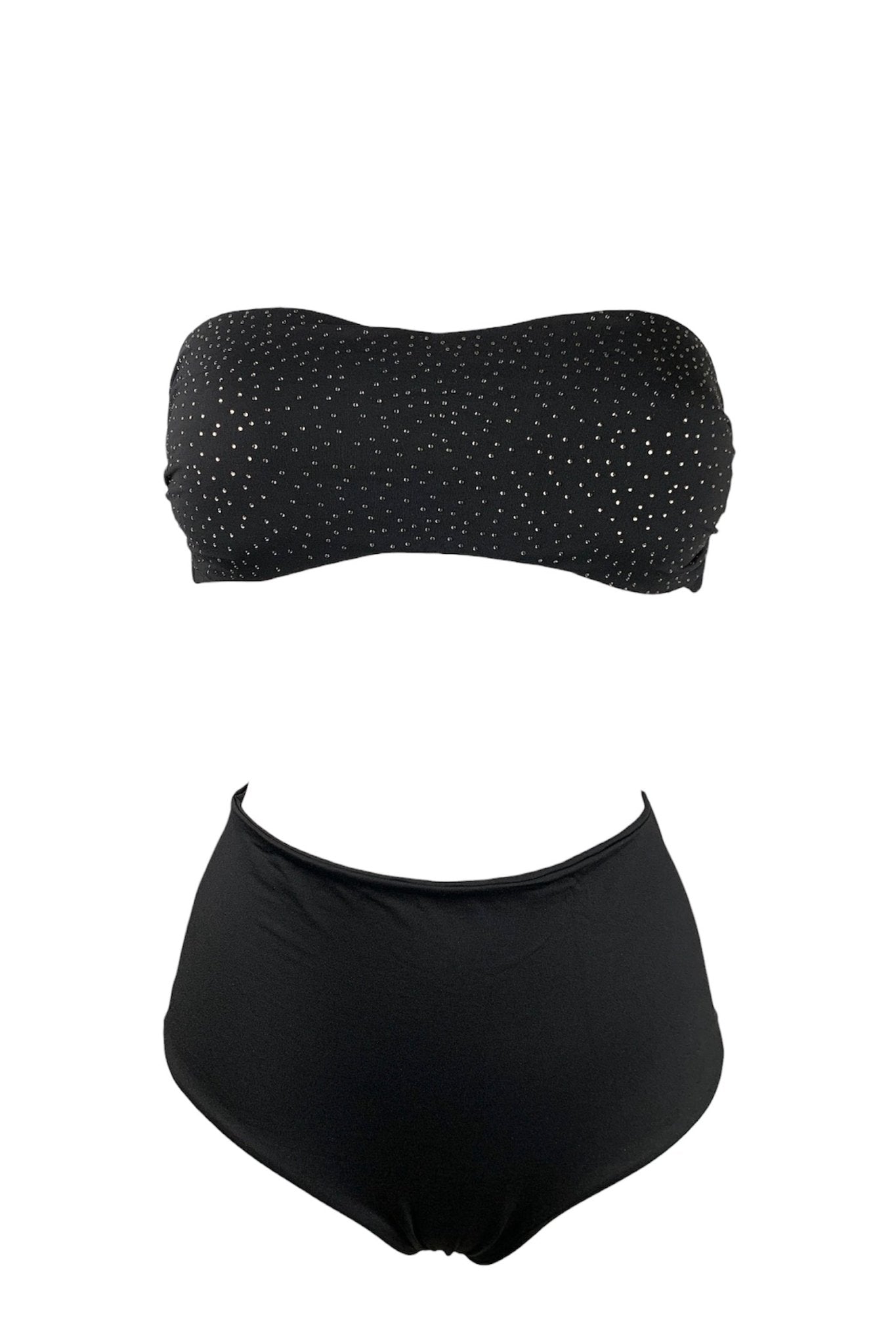 Bikini Fascia Punti Luce Slip Alto - Bikini D'amare Riccione