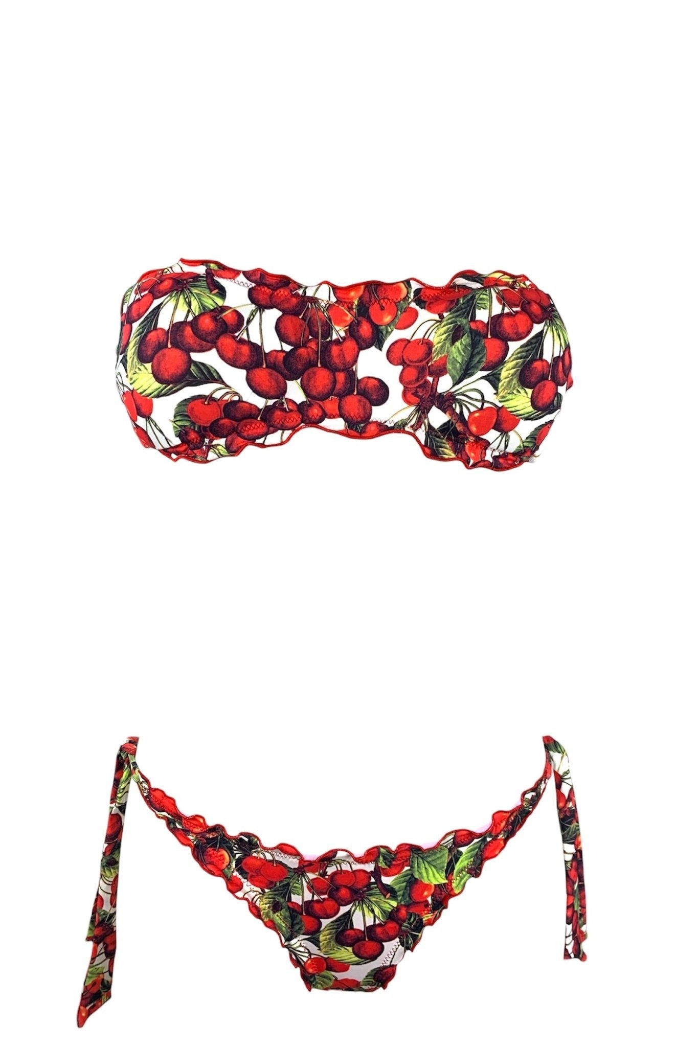 Bikini Fascia Fantasia Ciliegie Brasil - Bikini D'amare Riccione