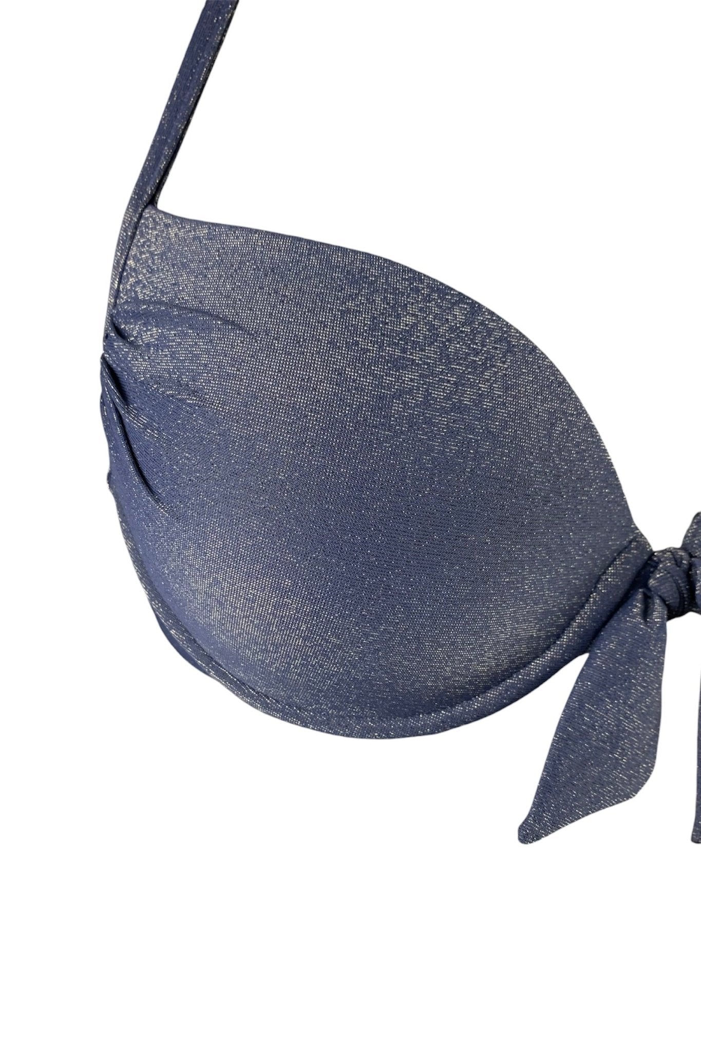 Genius Bikini Push Up Elodie Lurex Blu - Bikini D'amare Riccione
