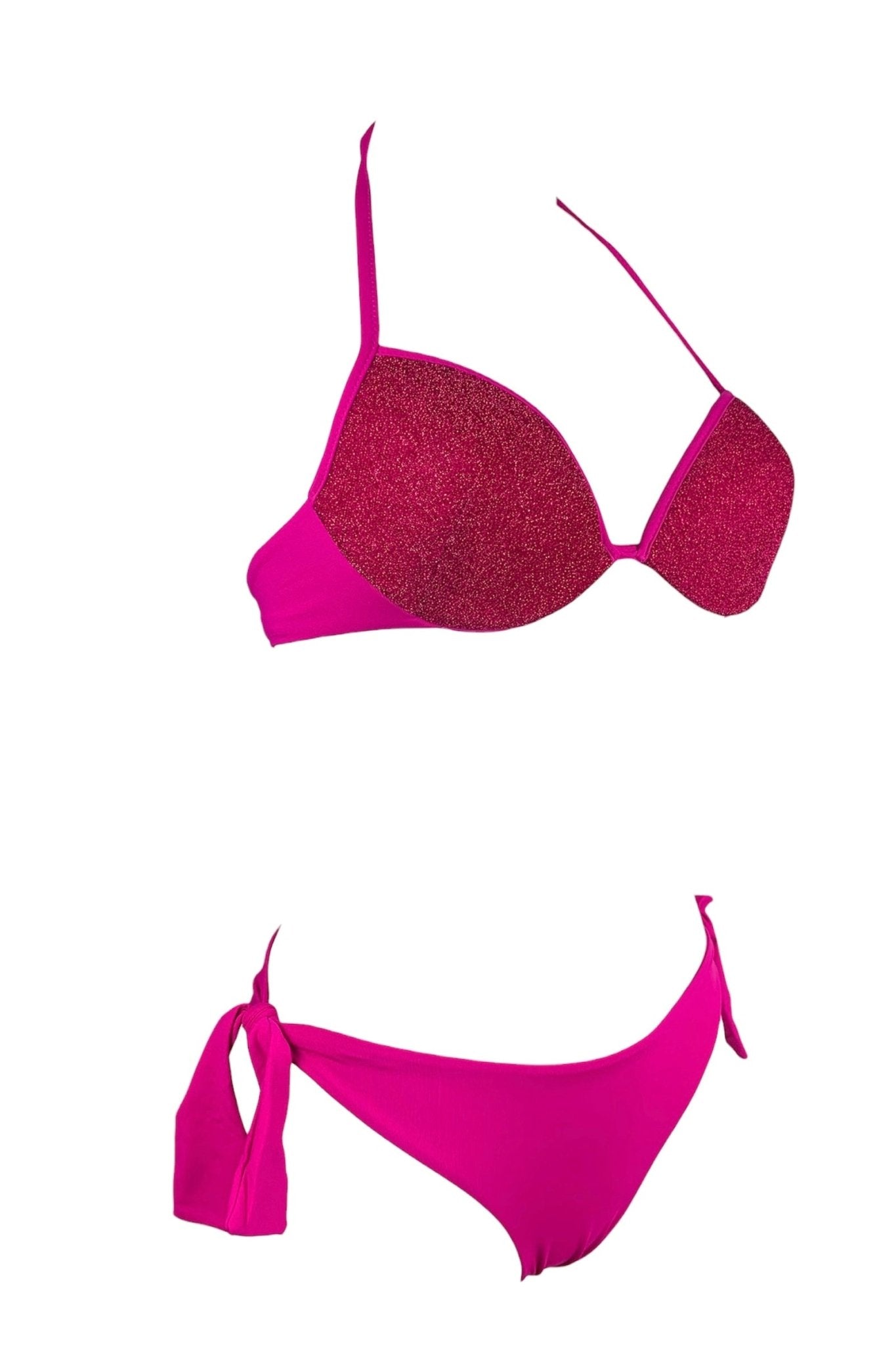 Bikini Push Up Lurex Fuxia - Bikini D'amare Riccione