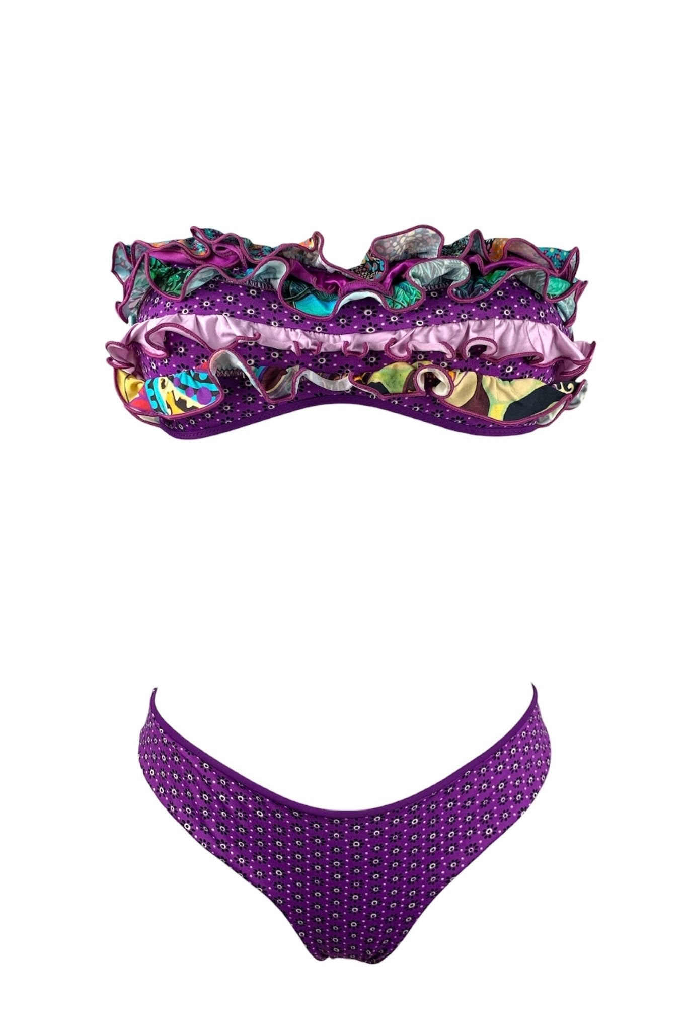 Bikini Fascia Rouches Fantasia - Bikini D'amare Riccione