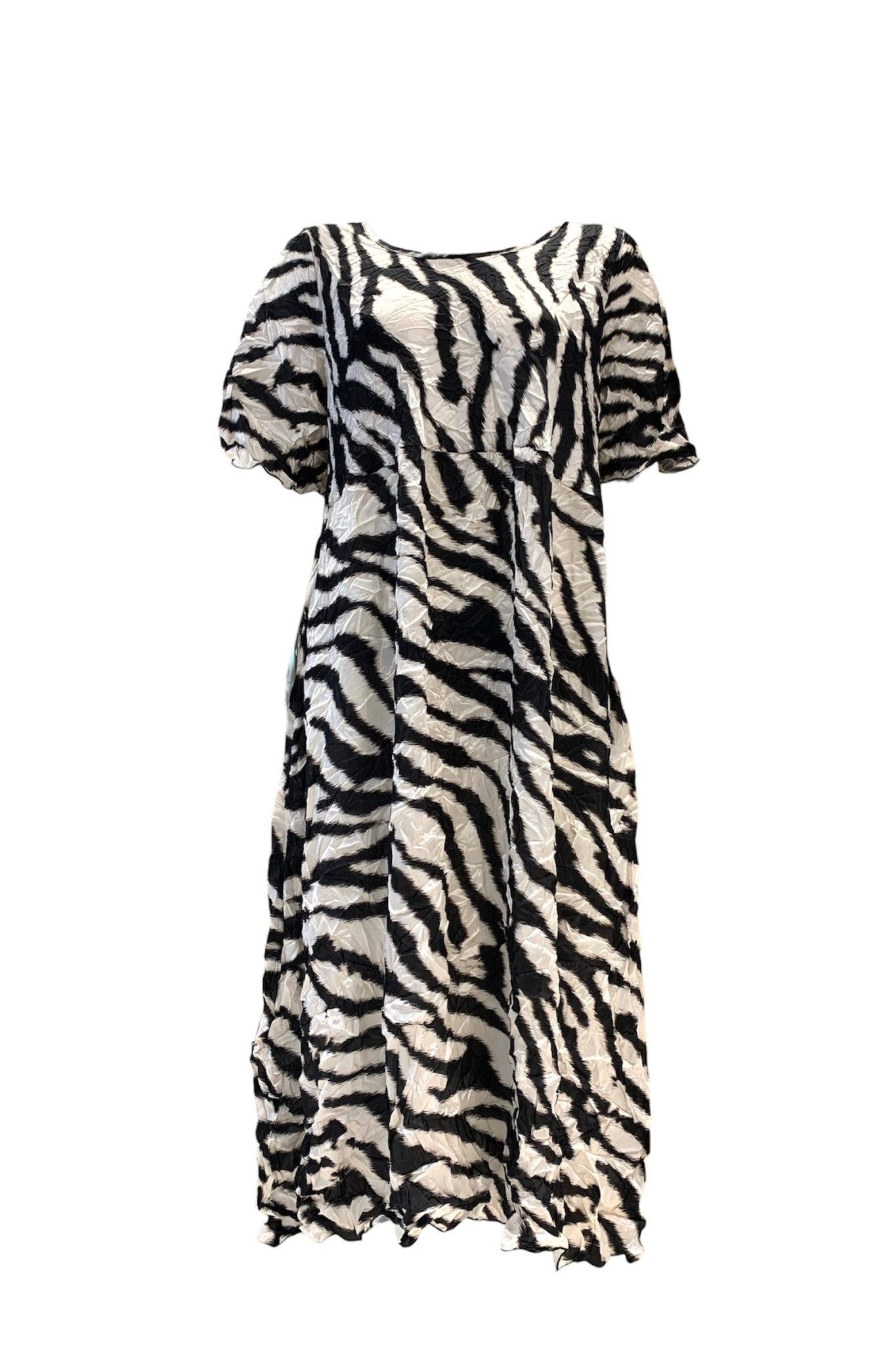 Bighet Abito Stropicciato Fantasia Zebra - Bikini D'amare Riccione