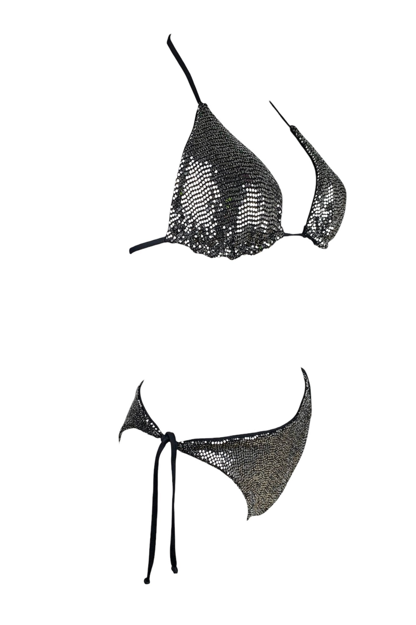 Bikini Triangolo Mirror Argento 2Bekini - Bikini D'amare Riccione