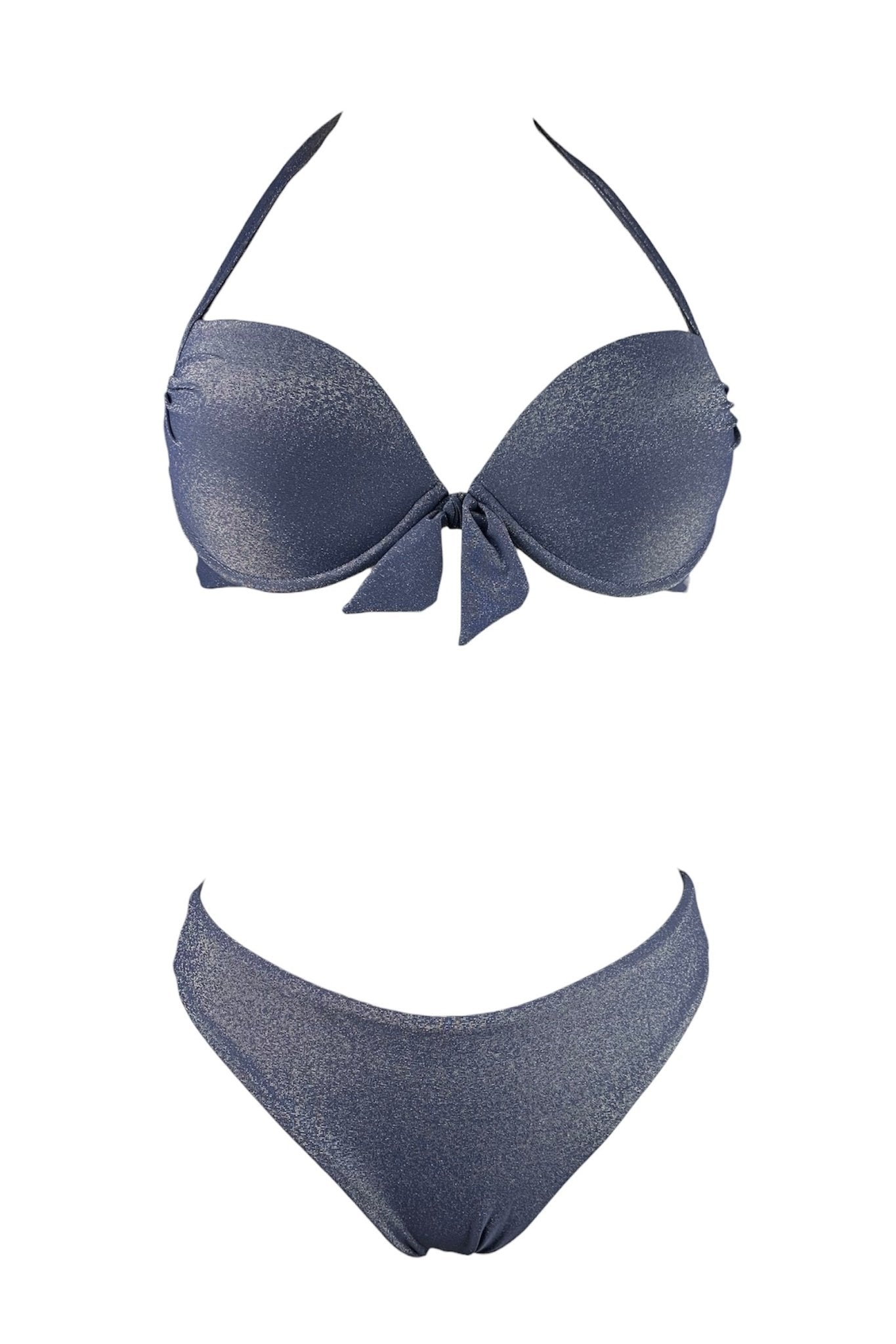 Genius Bikini Push Up Elodie Lurex Blu - Bikini D'amare Riccione