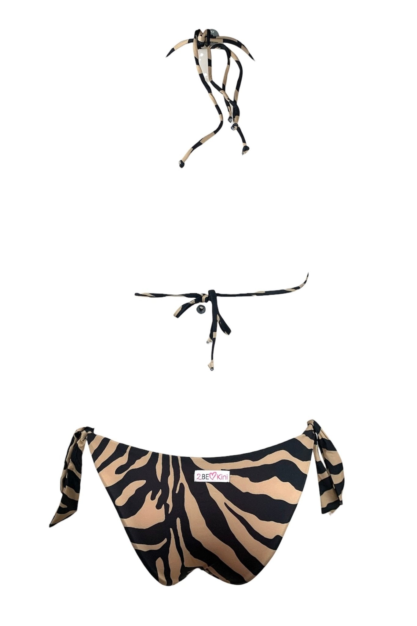 Bikini Triangolo 4 Posizioni Zebra Brown 2Bekini - Bikini D'amare Riccione