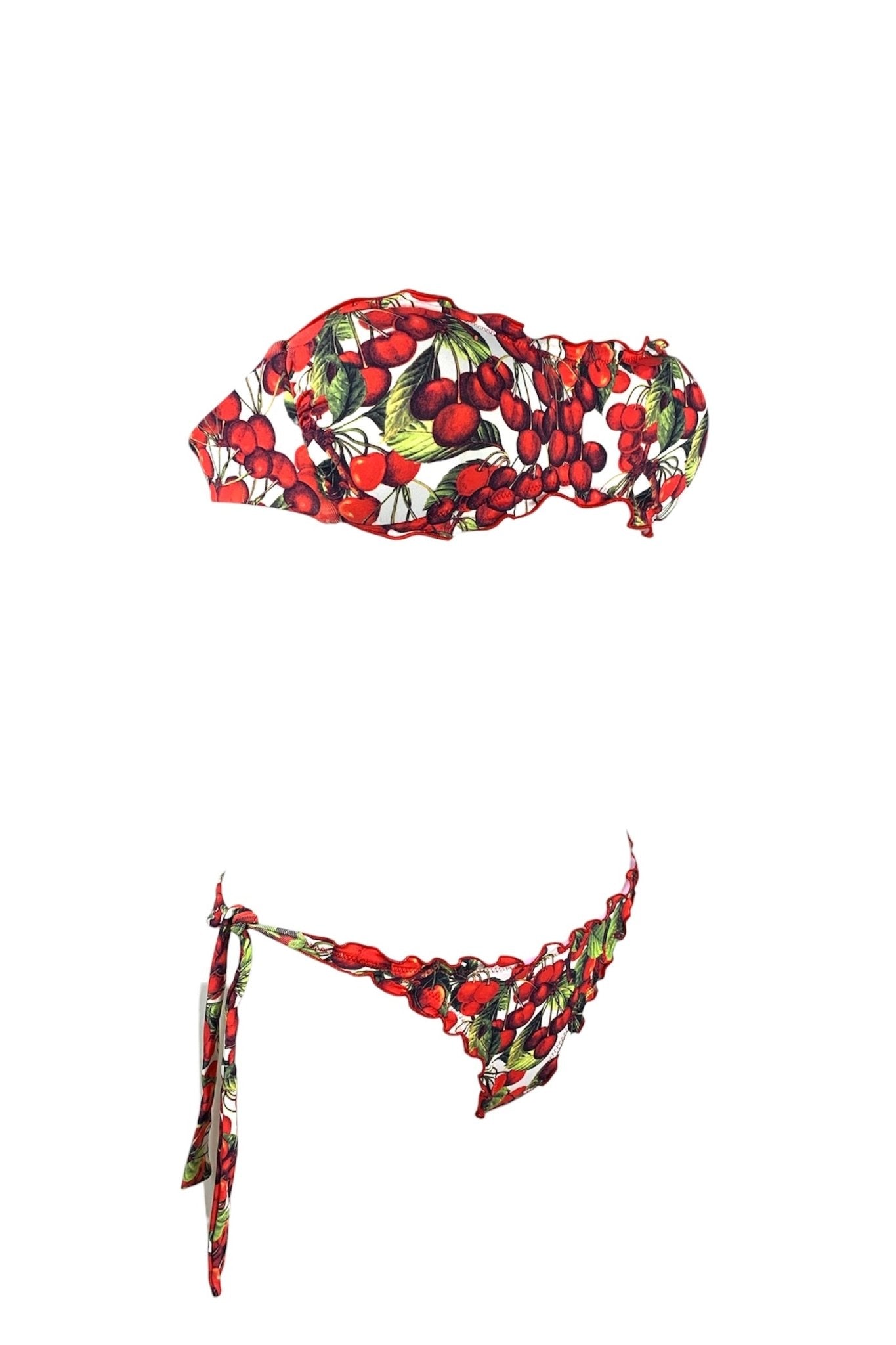Bikini Fascia Fantasia Ciliegie Brasil - Bikini D'amare Riccione