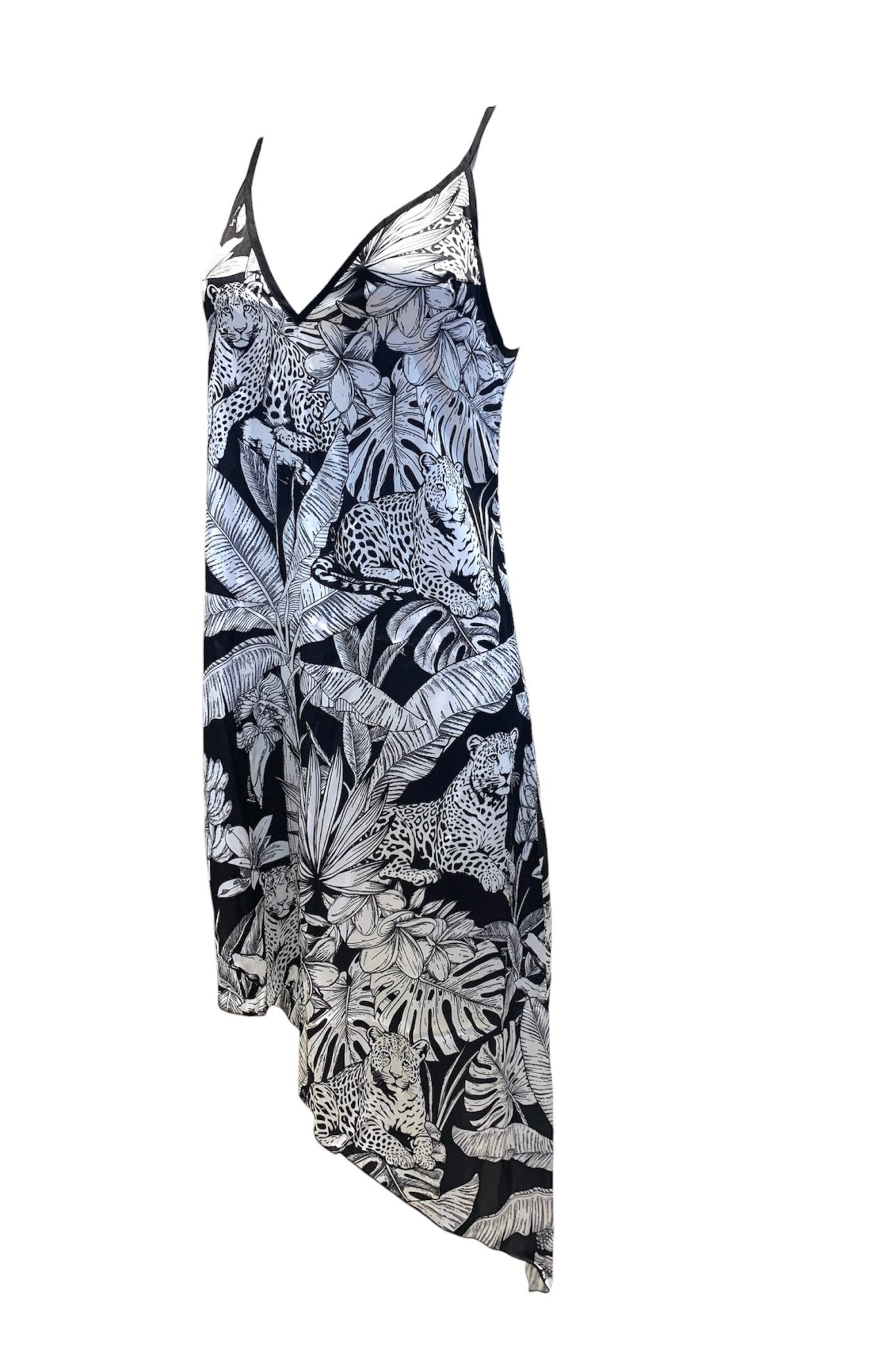 4giveness Abito Bretelline Asimmetrico Black&White - Bikini D'amare Riccione