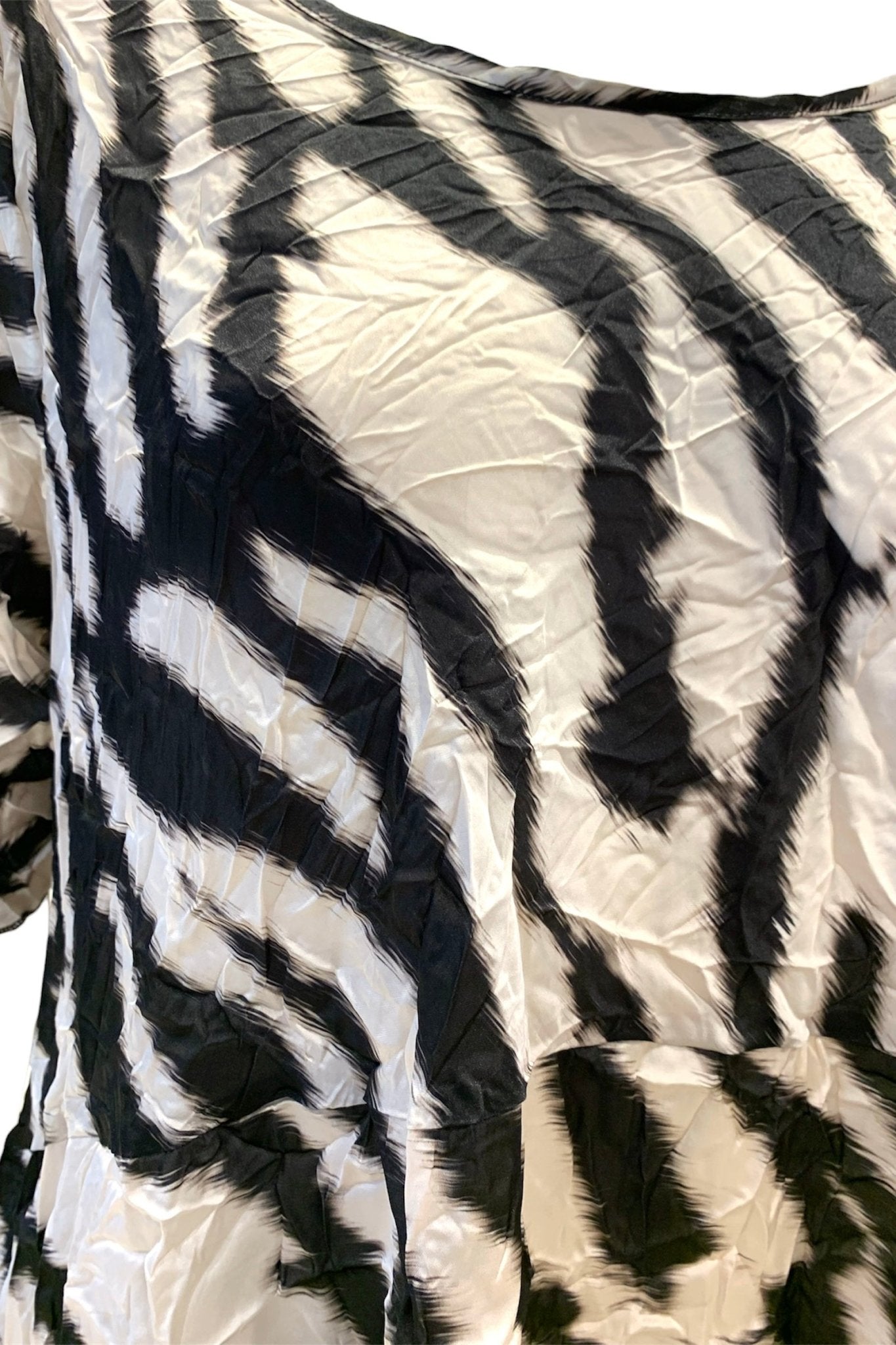 Bighet Abito Stropicciato Fantasia Zebra - Bikini D'amare Riccione