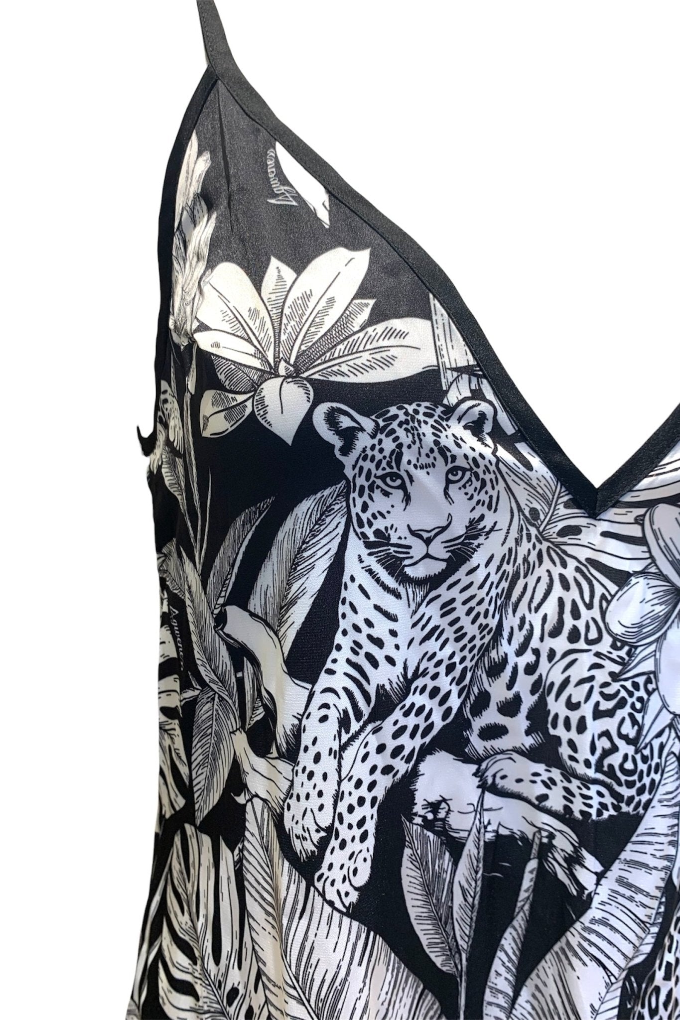 4giveness Abito Bretelline Asimmetrico Black&White - Bikini D'amare Riccione