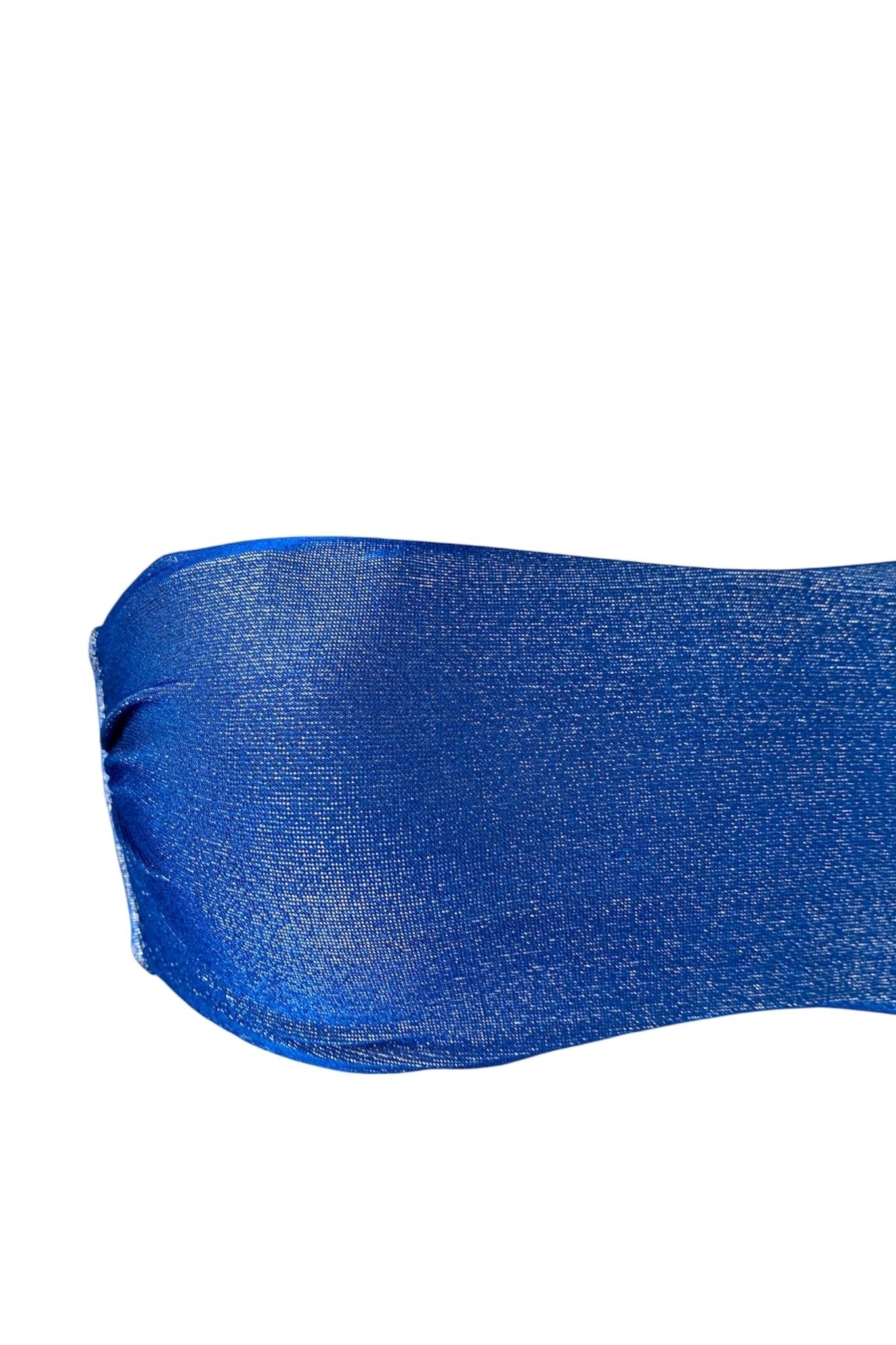 Genius Bikini Fascia Lurex Bluette - Bikini D'amare Riccione