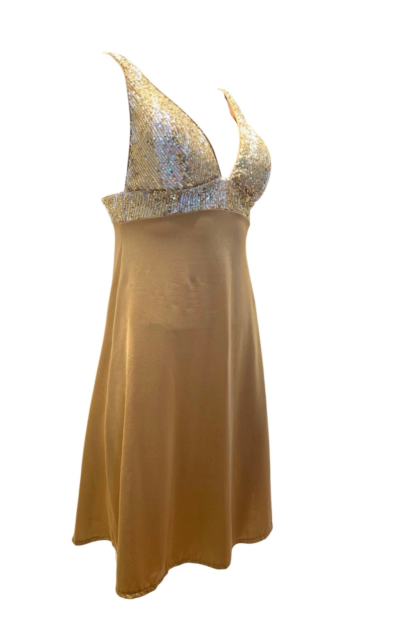 Genius Abito Paillettes Malibù Oro - Bikini D'amare Riccione