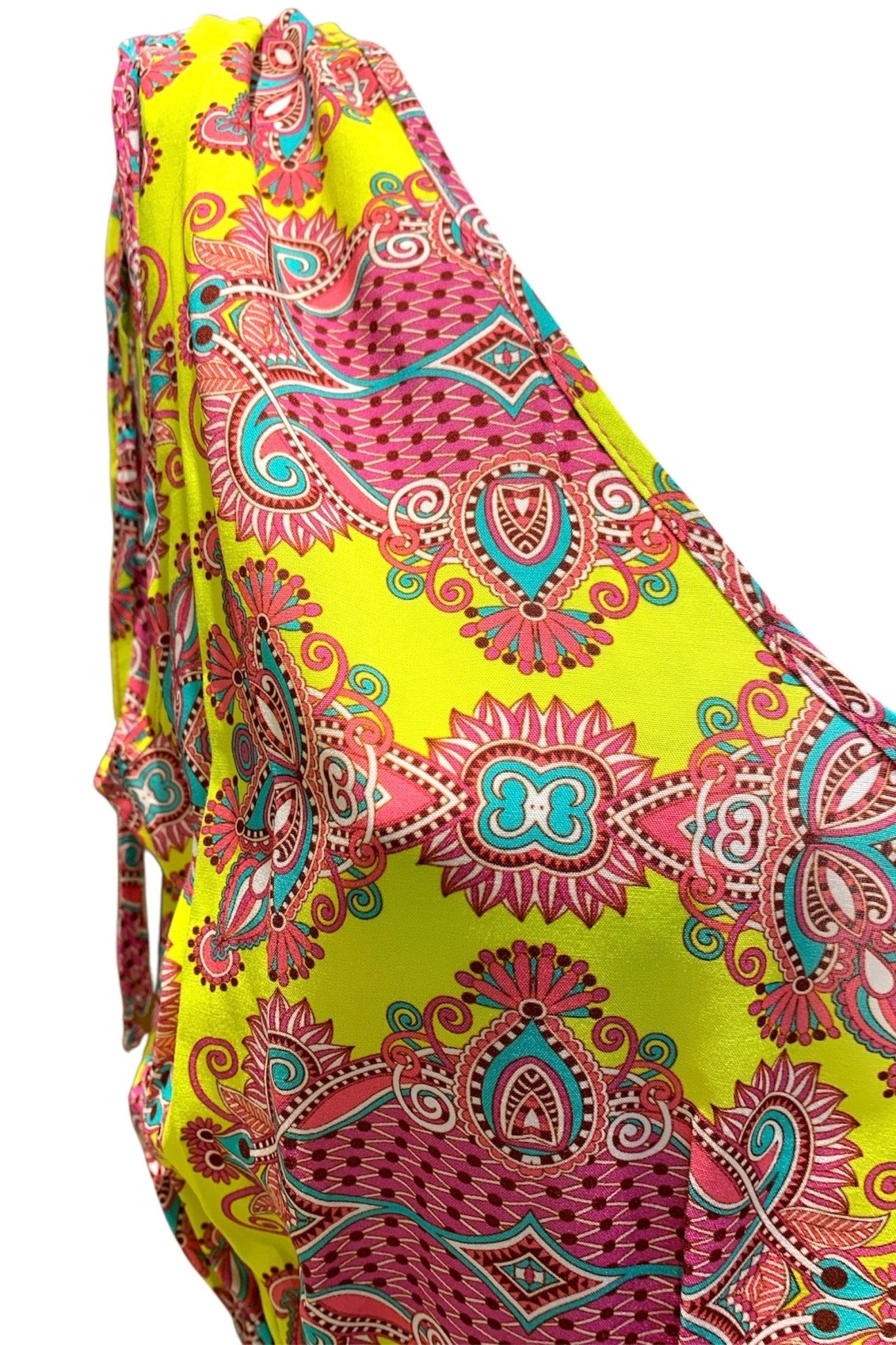 2Bekini Abito Lungo Prendisole Candy Paisley Shocking - Bikini D'amare Riccione