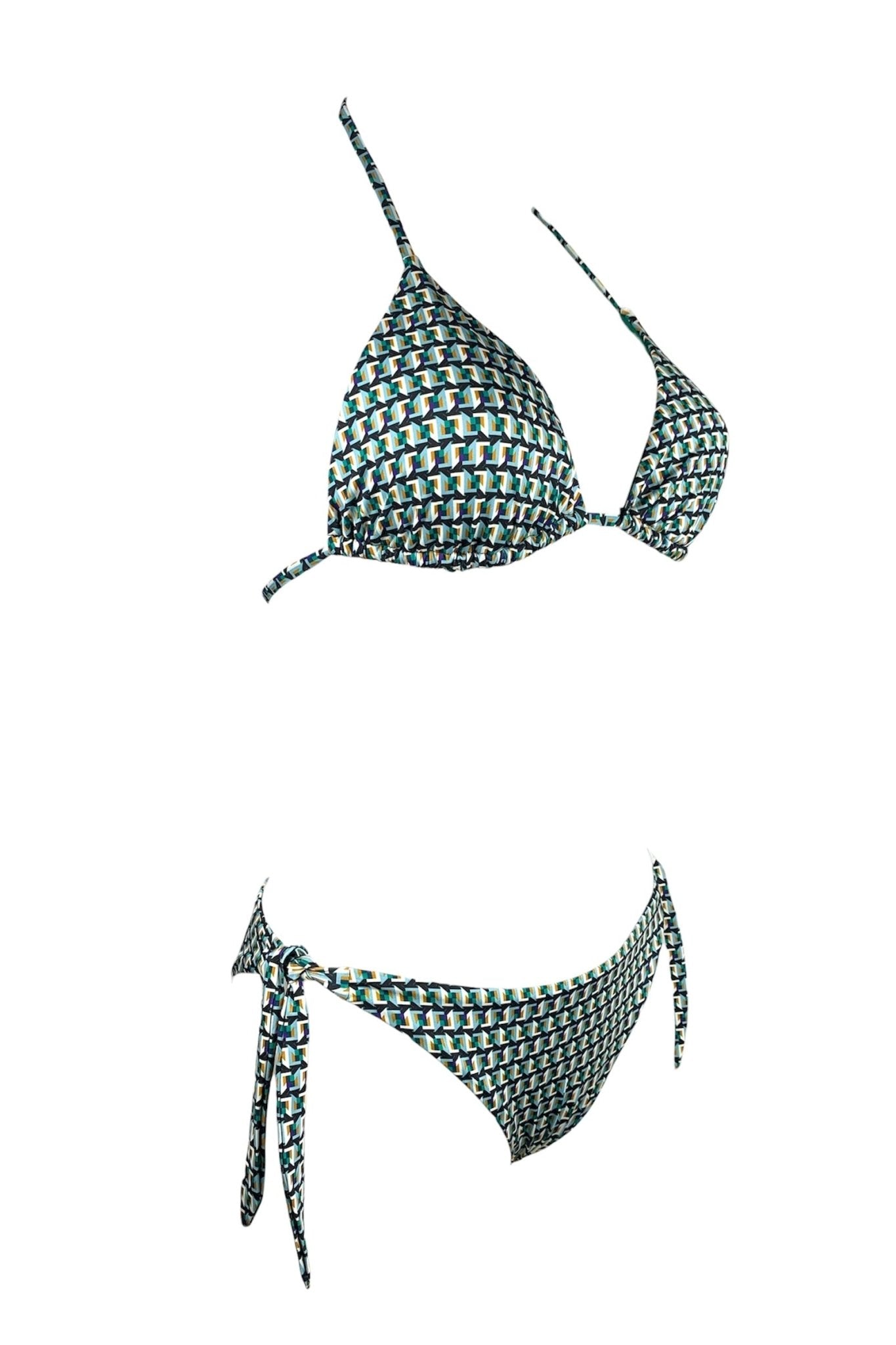 Genius Bikini Triangolo Susy Fantasia Verde - Bikini D'amare Riccione