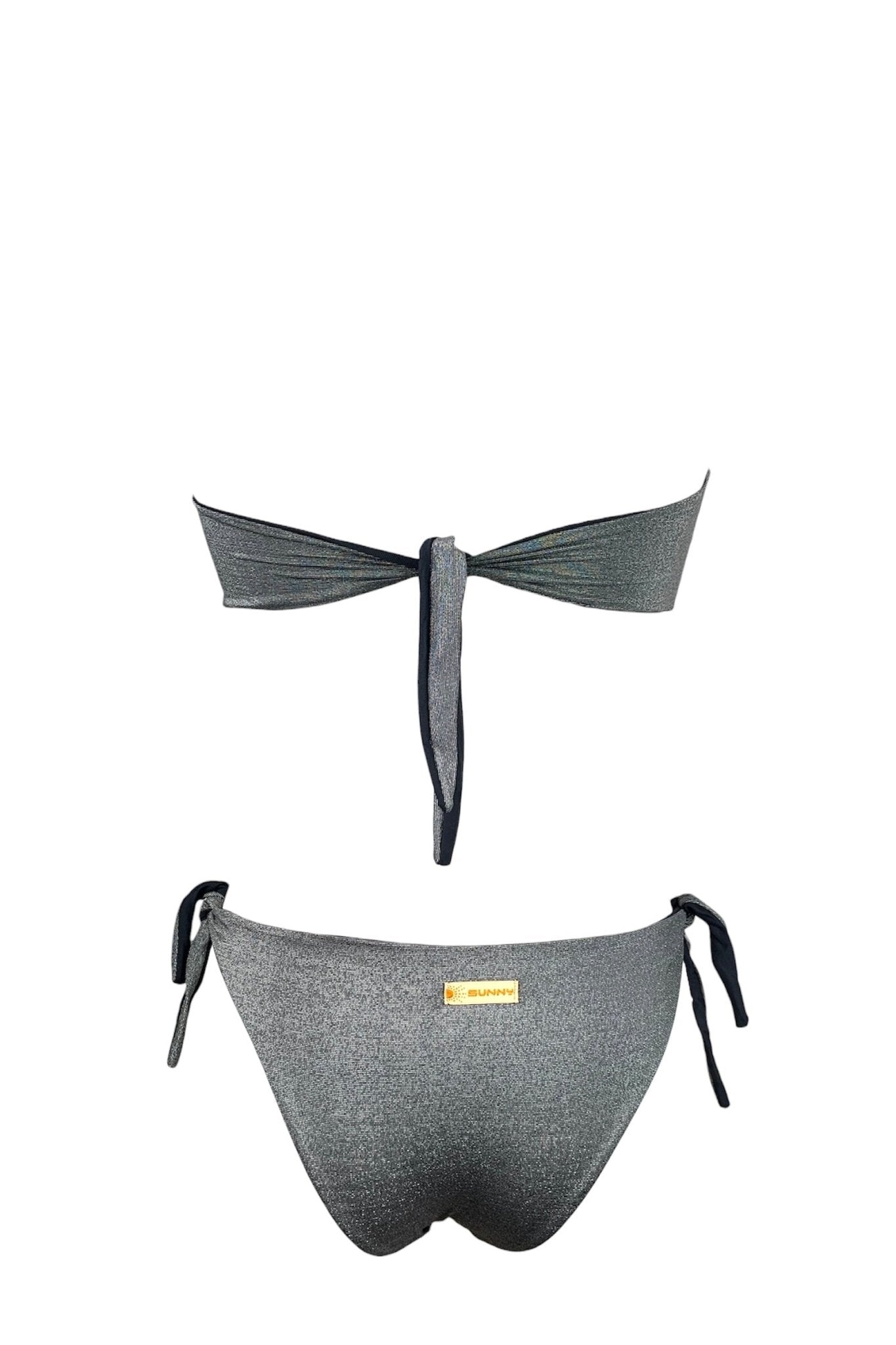 Sunny Beach Bikini Fascia Lurex Nero - Bikini D'amare Riccione