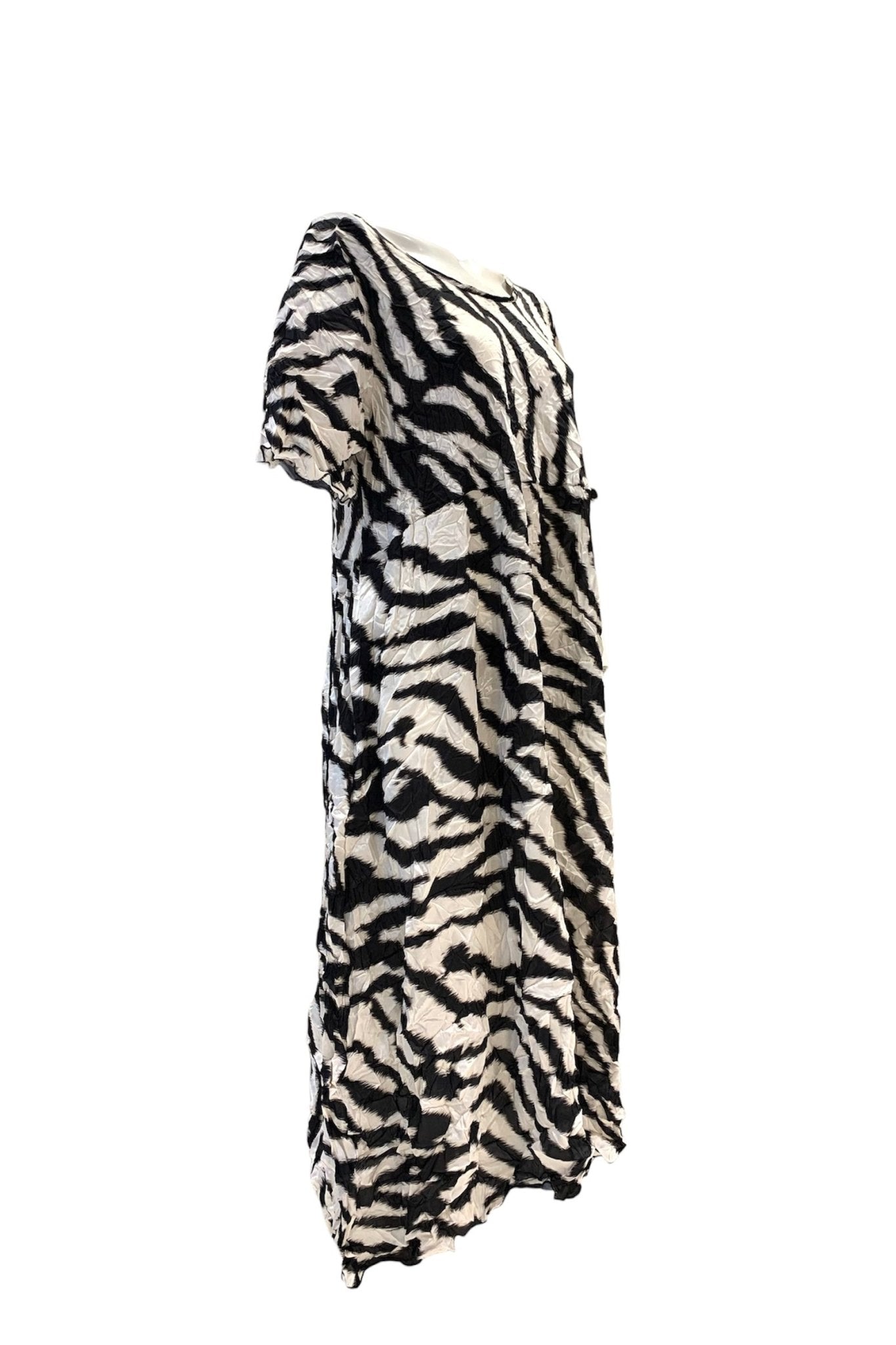 Bighet Abito Stropicciato Fantasia Zebra - Bikini D'amare Riccione