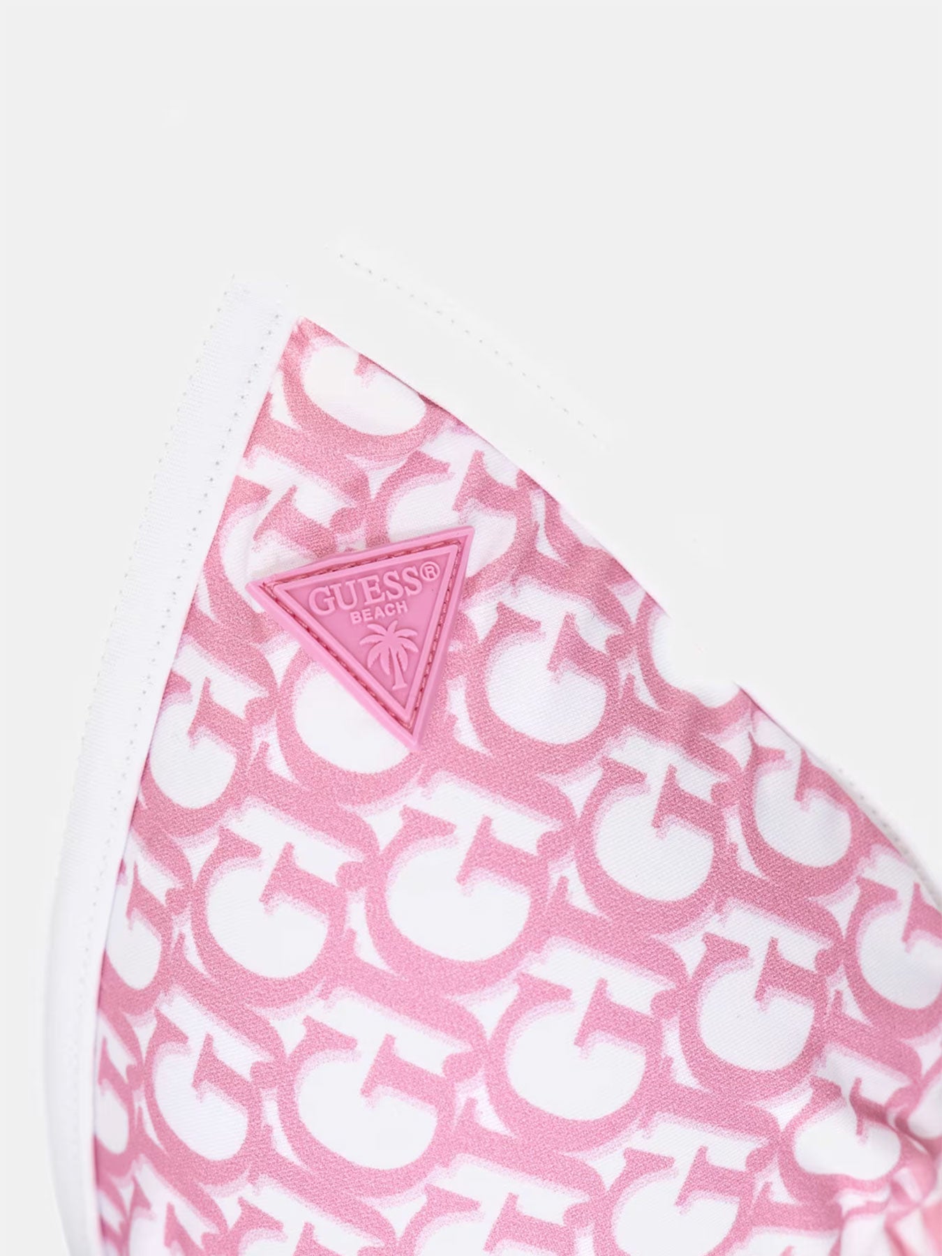 GUESS Bikini Triangolo Logo Rosa GUESS