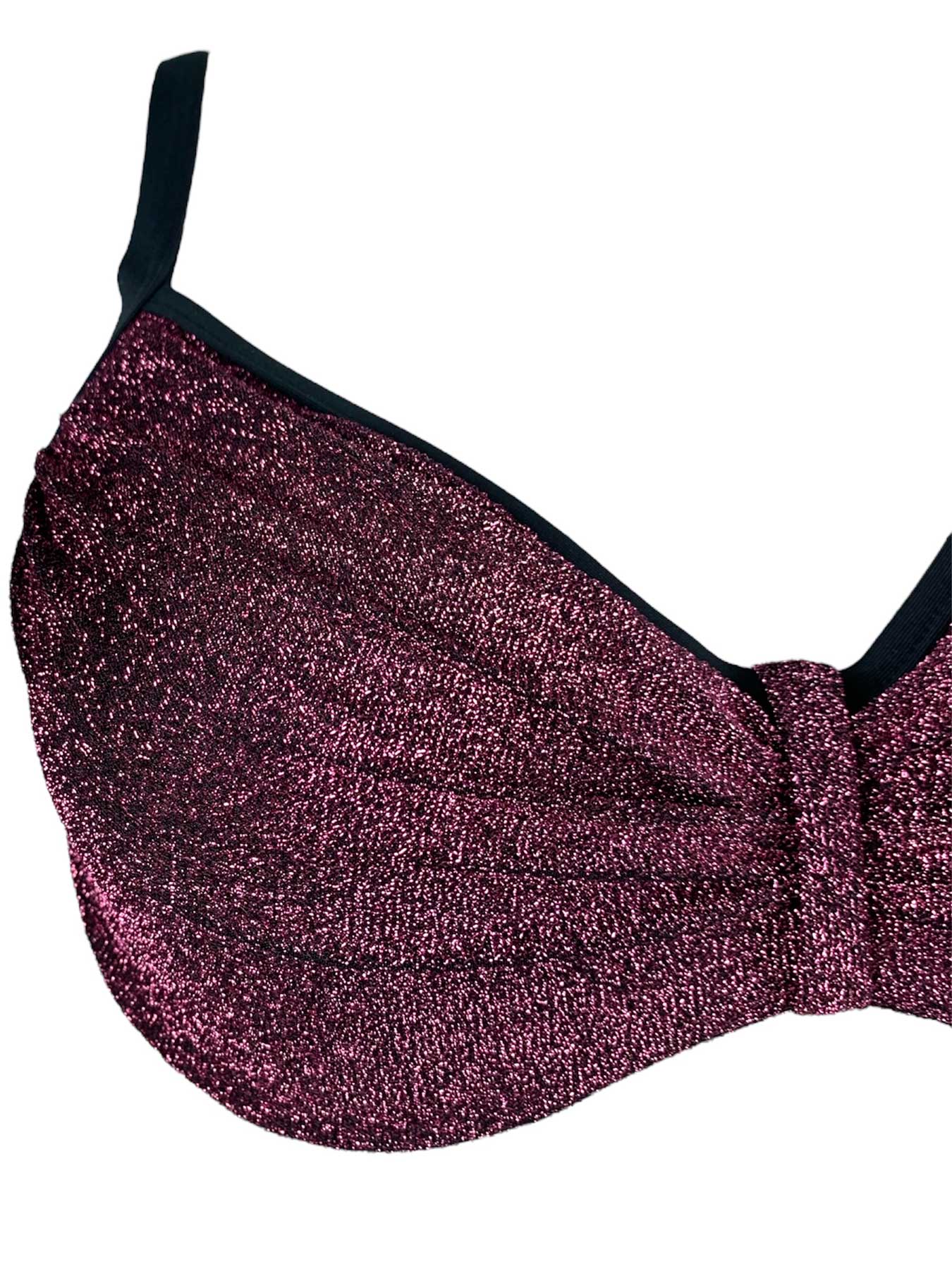 Genius Bikini Ferretto Maya KD Lurex Prugna - Bikini D'amare Riccione