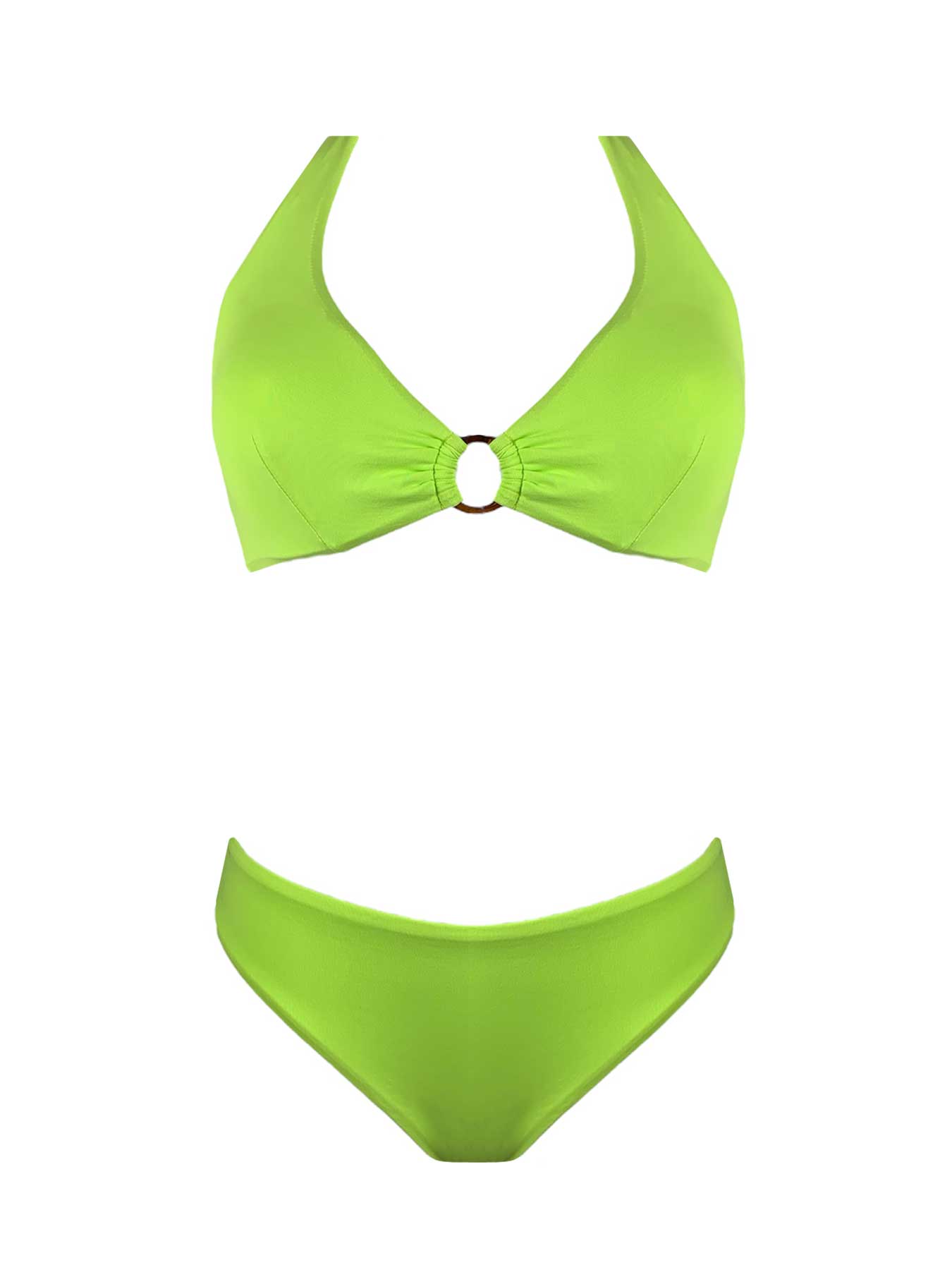 Genius Bikini Triangolone Anello Lime - Bikini D'amare Riccione