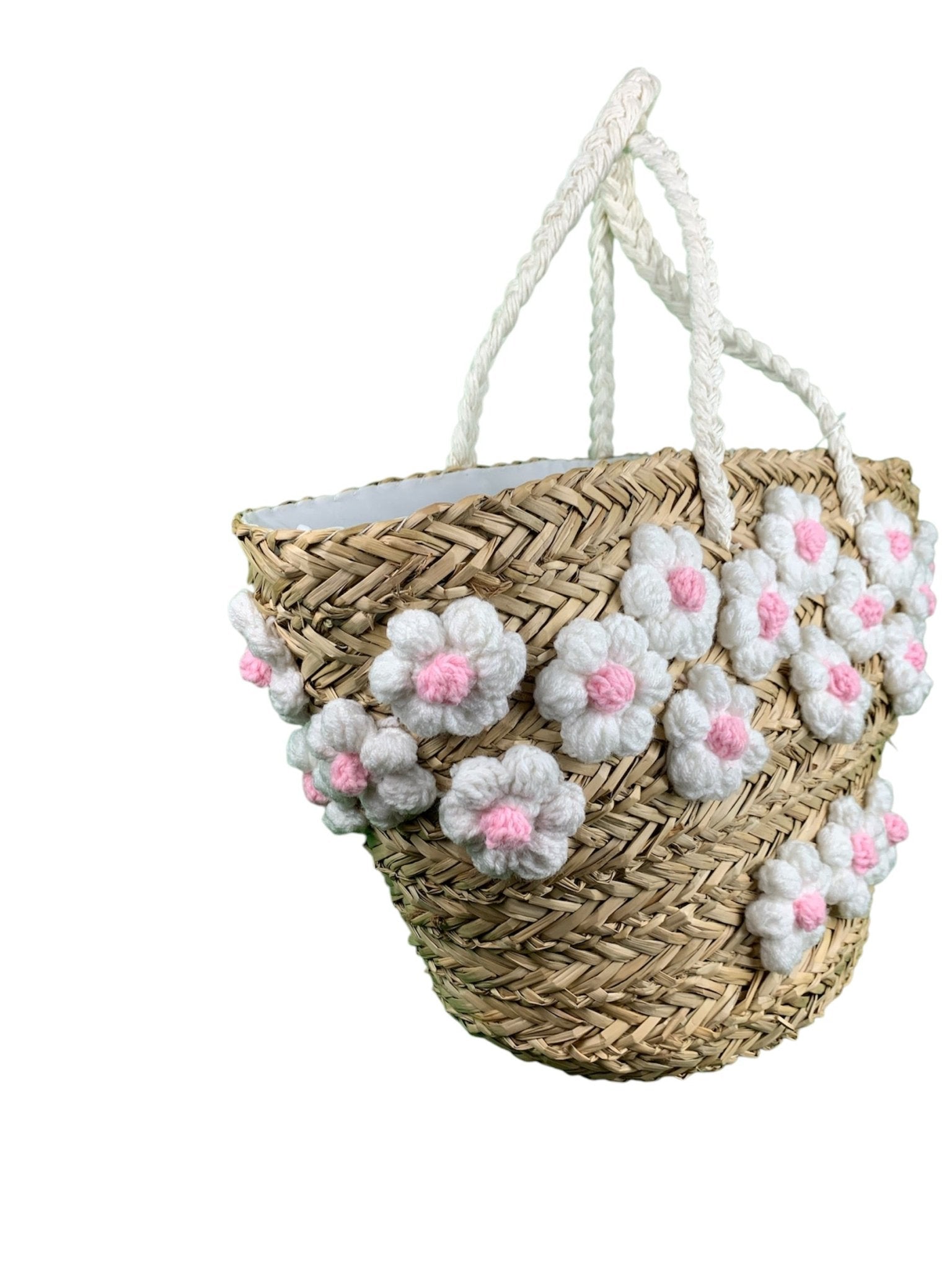Borsa Mare Paglia Margherite Bikini D'amare