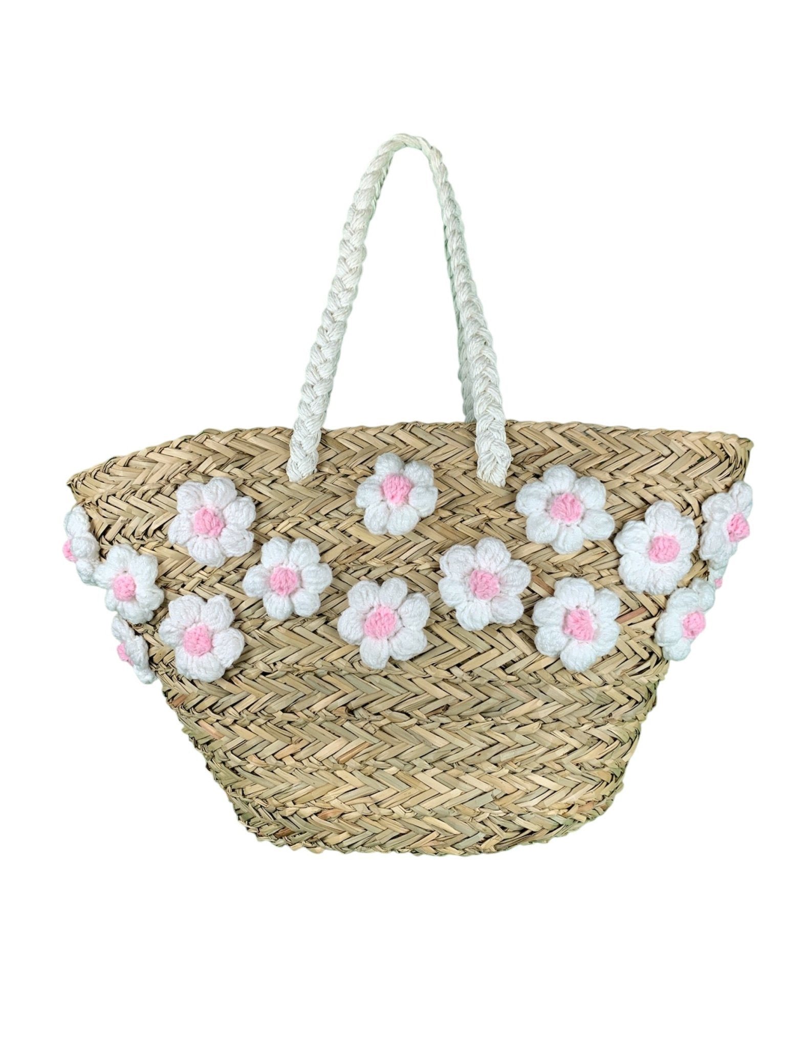 Borsa Mare Paglia Margherite Bikini D'amare