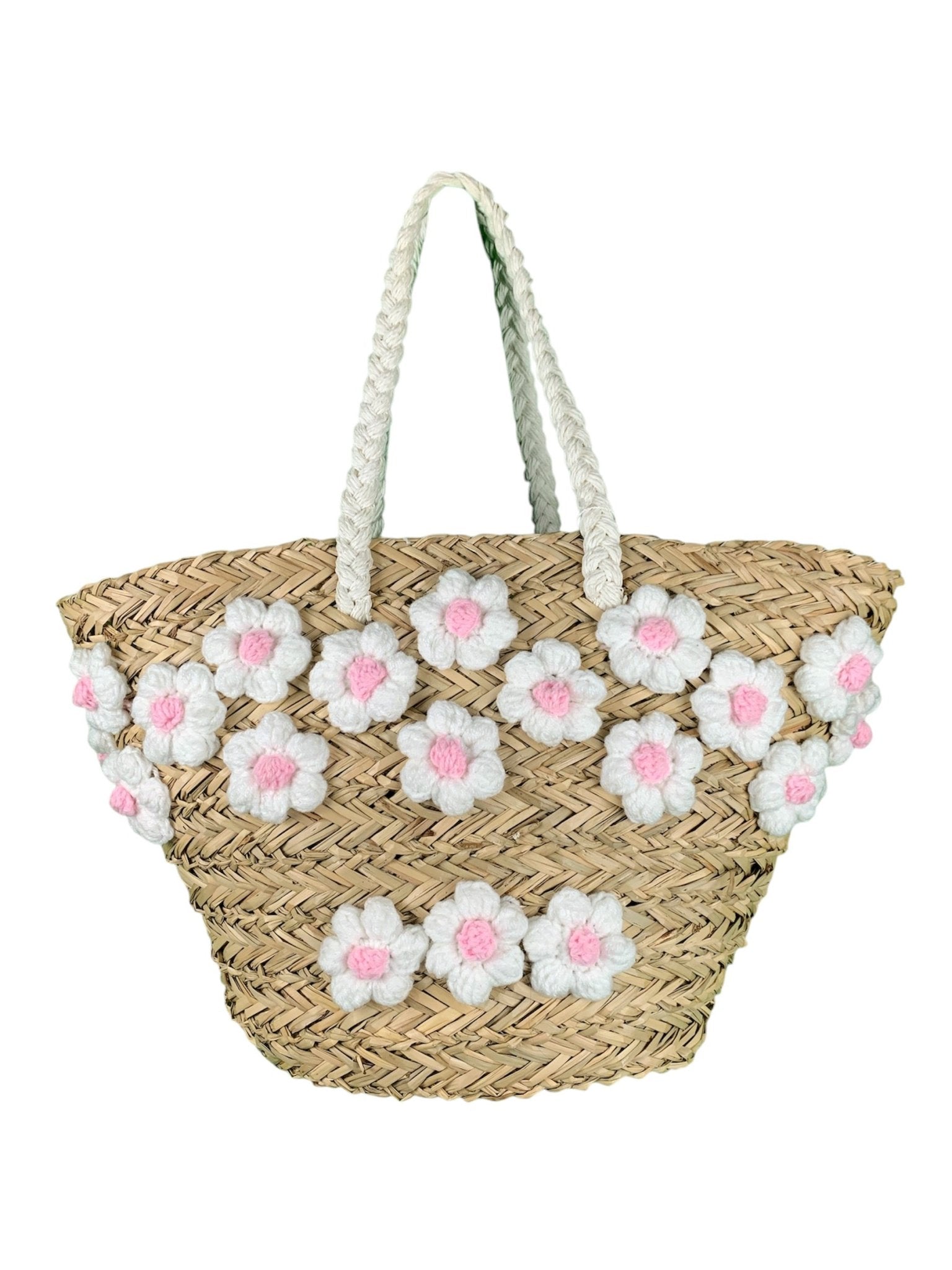 Borsa Mare Paglia Margherite Bikini D'amare