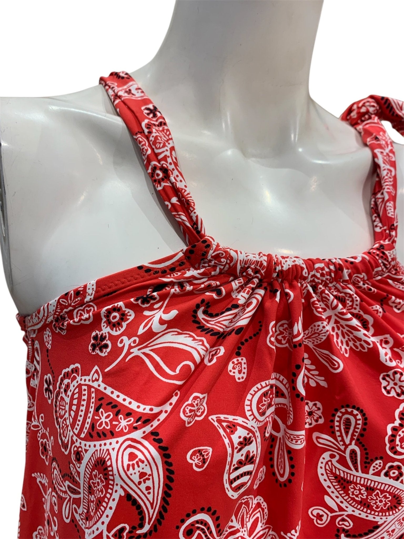 Campo dei Fiori 4 Abito Corto Bandana Rosso - Bikini D'amare Riccione